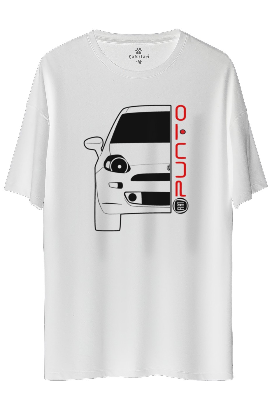 Fiat Punto  Baskılı Oversize Tişört