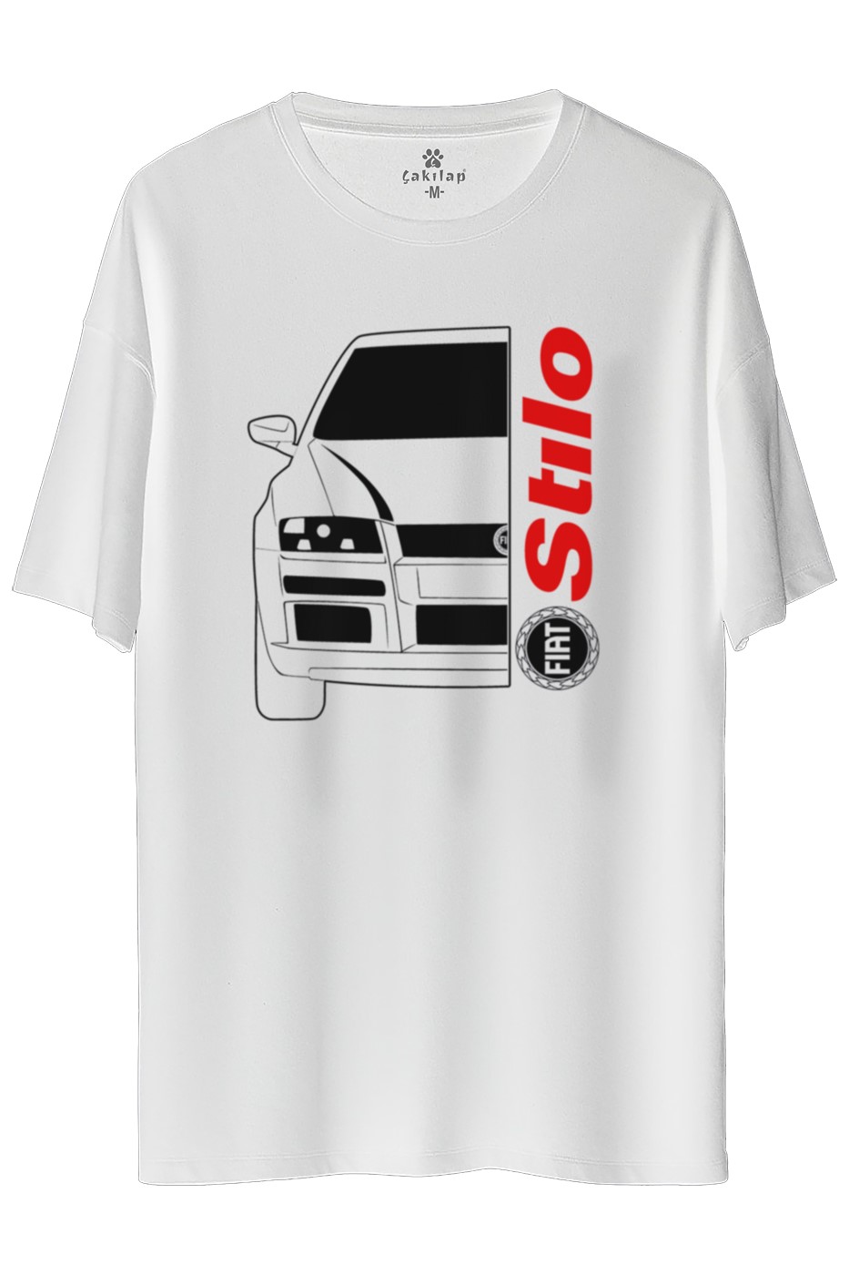 Fiat Stilo  Baskılı Oversize Tişört