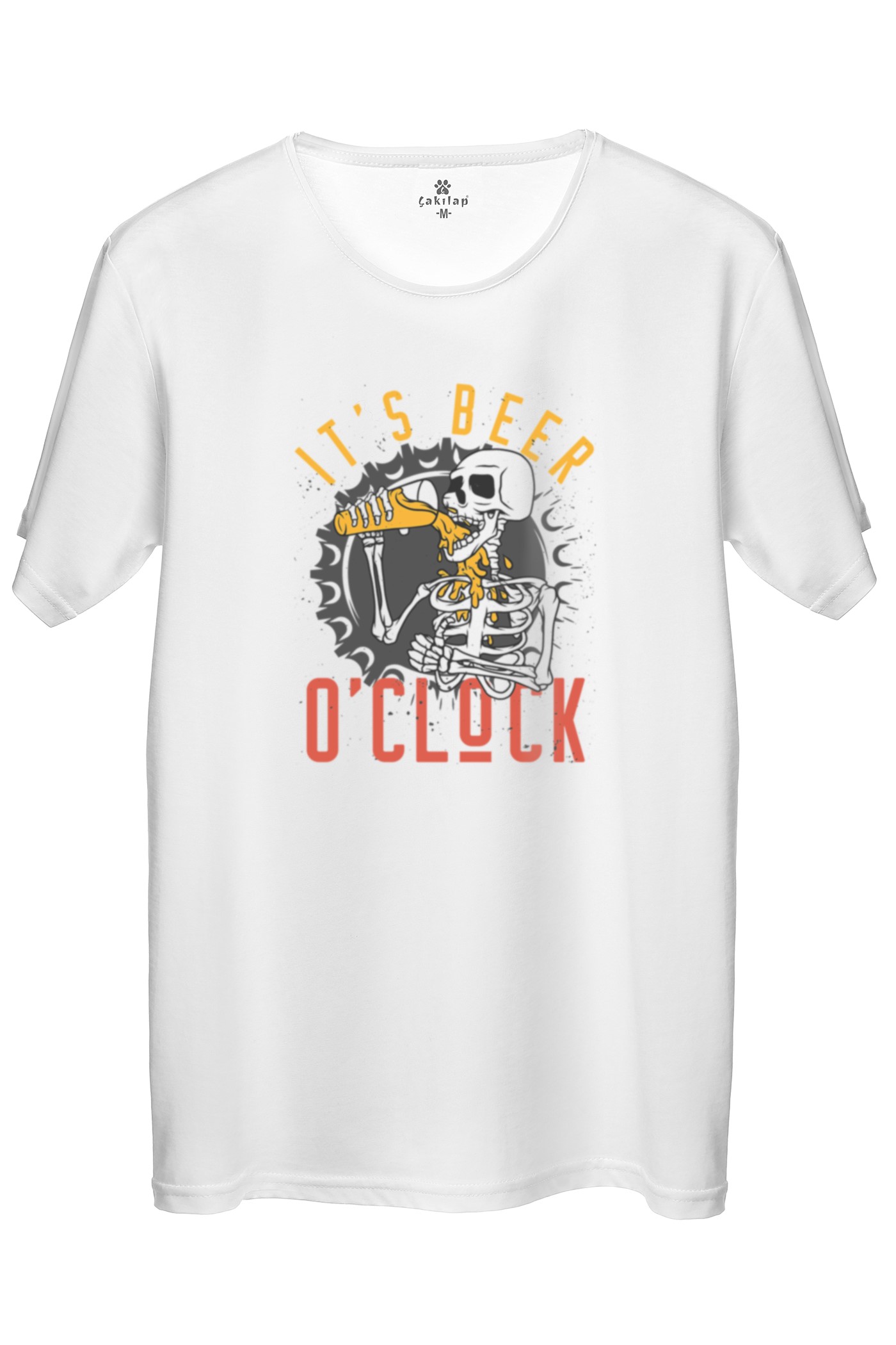 İt's Beer O'clock  Baskılı Regular Tişört