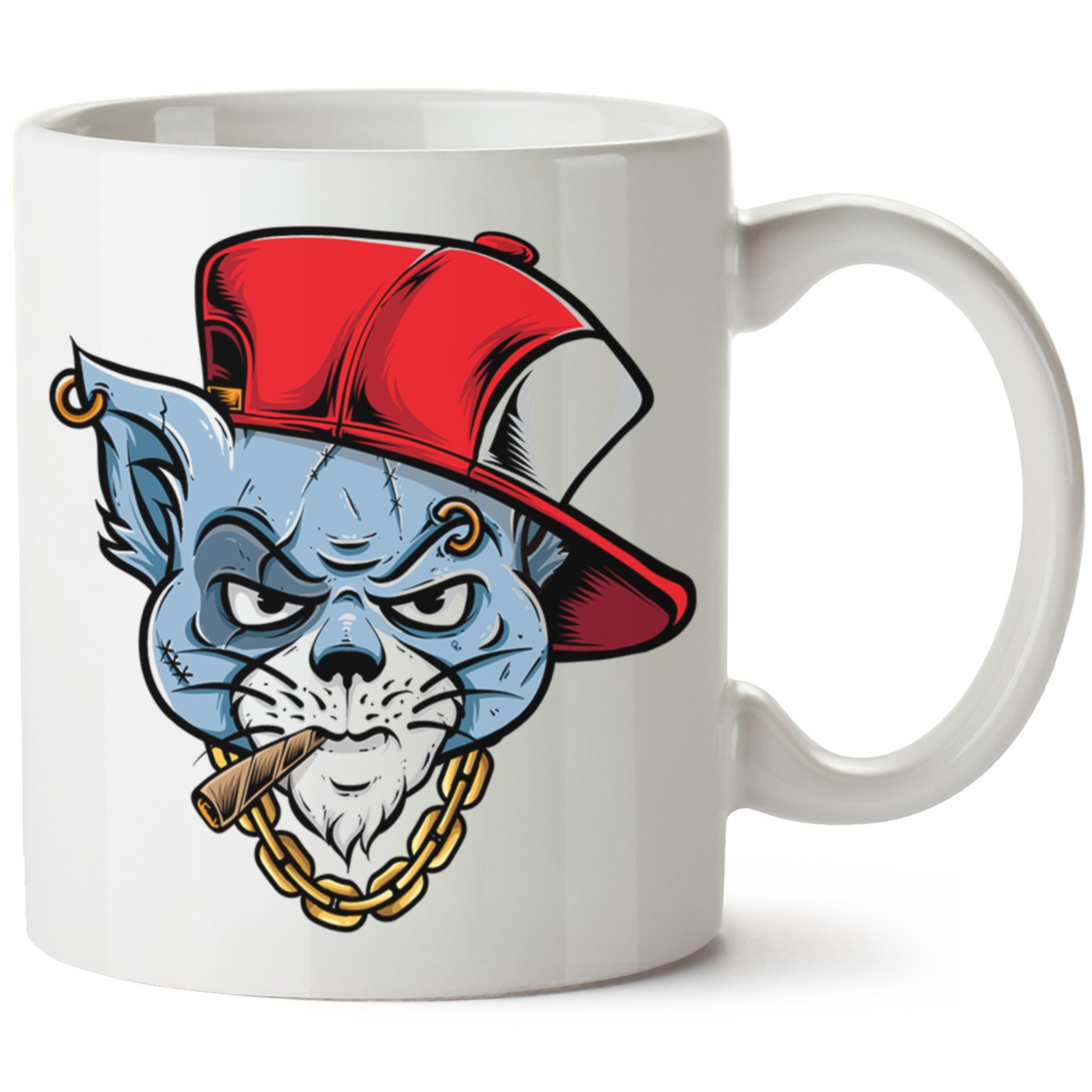 Kedi Baskılı Porselen Kupa Bardak