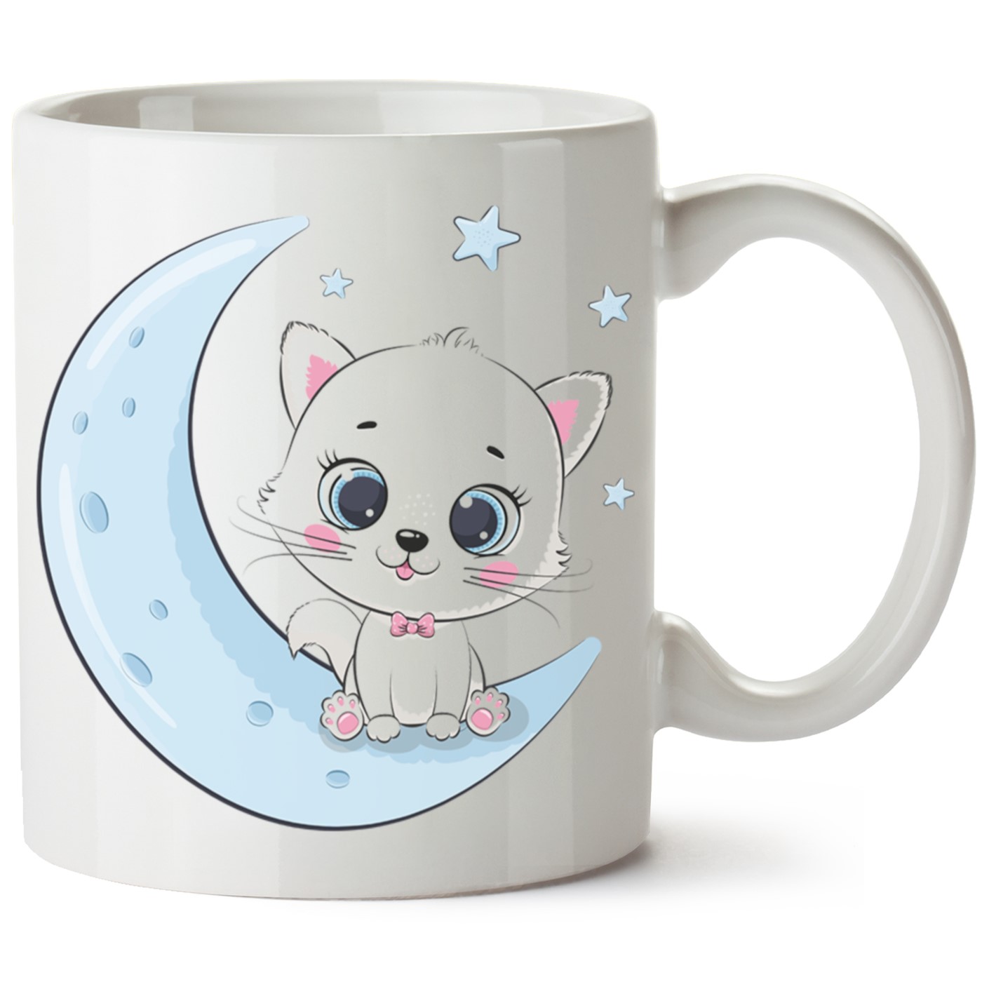 Kedi Baskılı Porselen Kupa Bardak