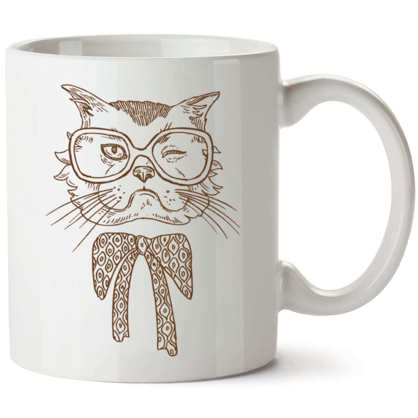 Kedi Baskılı Porselen Kupa Bardak