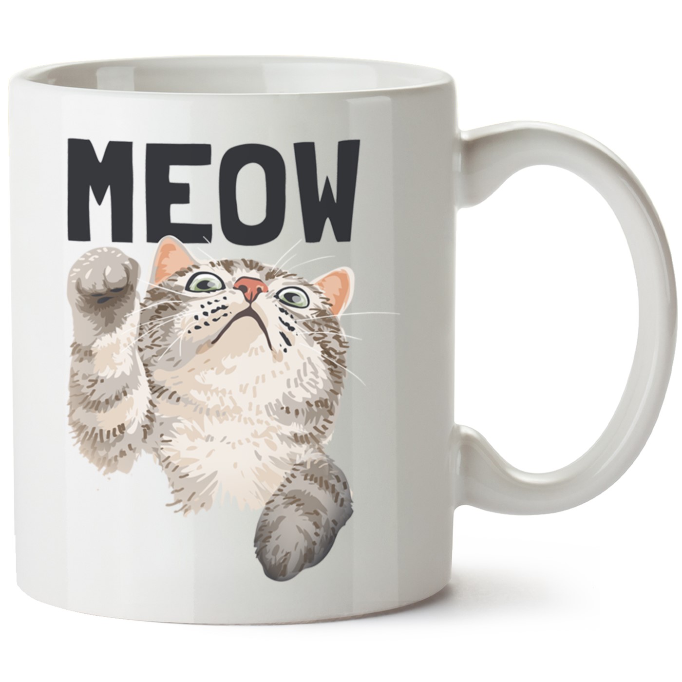 Kedi Baskılı Porselen Kupa Bardak