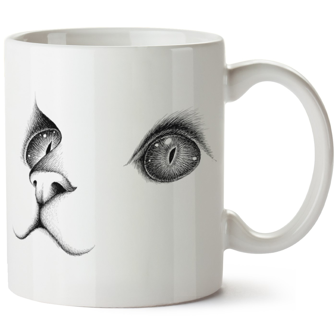 Kedi Baskılı Porselen Kupa Bardak