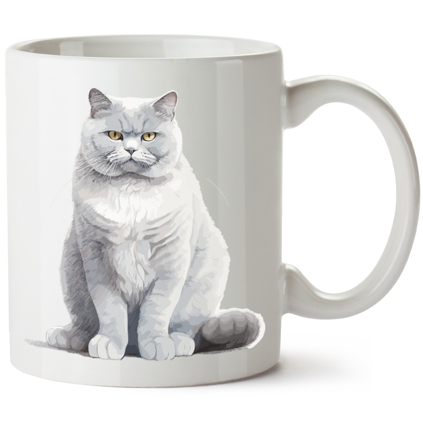 Kedi Baskılı Porselen Kupa Bardak