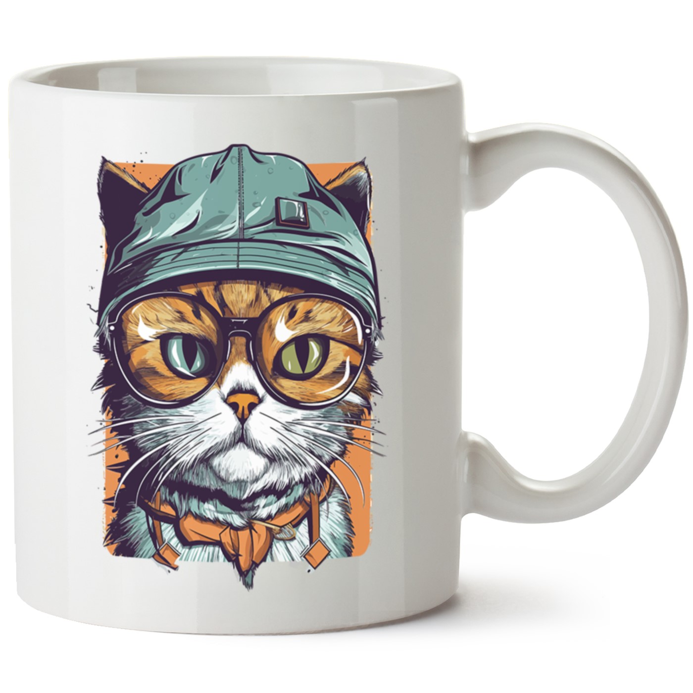 Kedi Baskılı Porselen Kupa Bardak