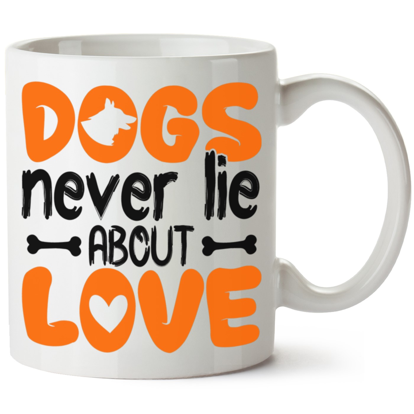 Köpek Baskılı Porselen Kupa Bardak