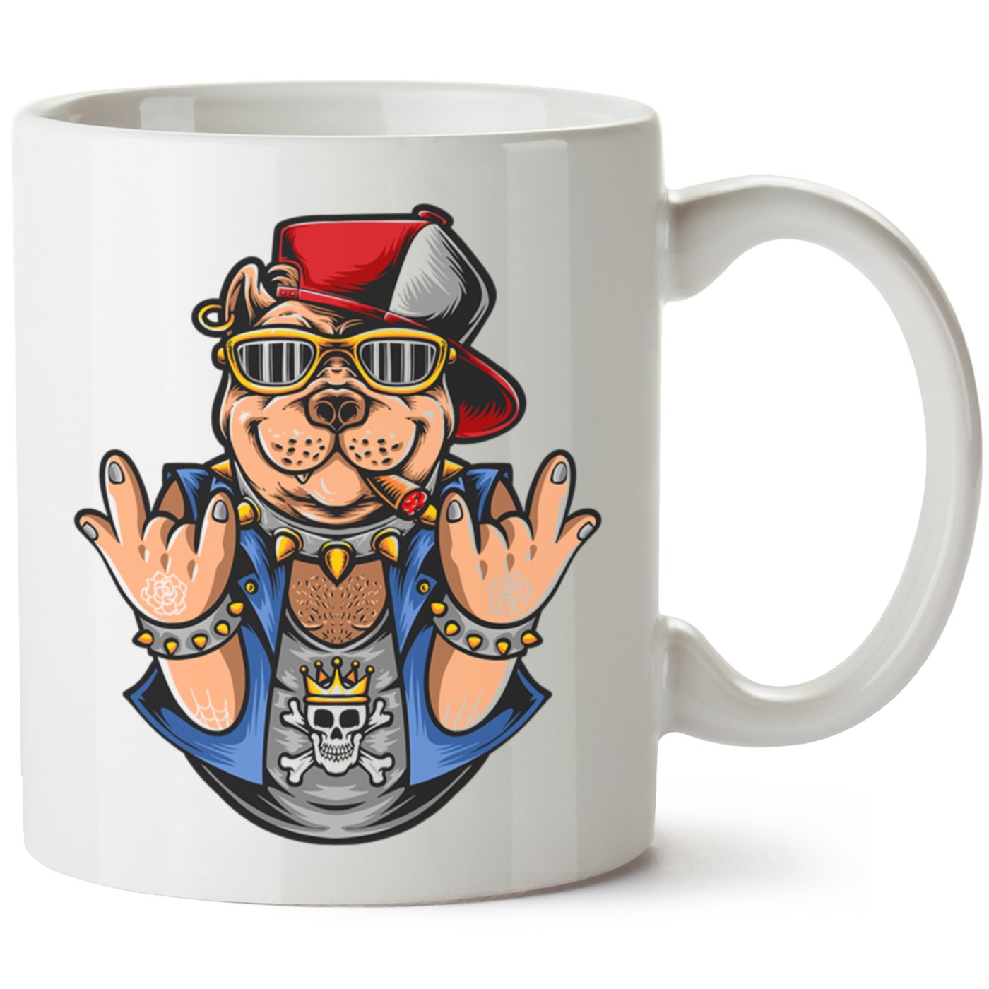 Köpek Baskılı Porselen Kupa Bardak