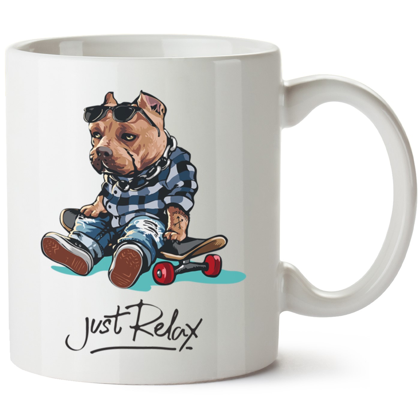 Köpek Baskılı Porselen Kupa Bardak