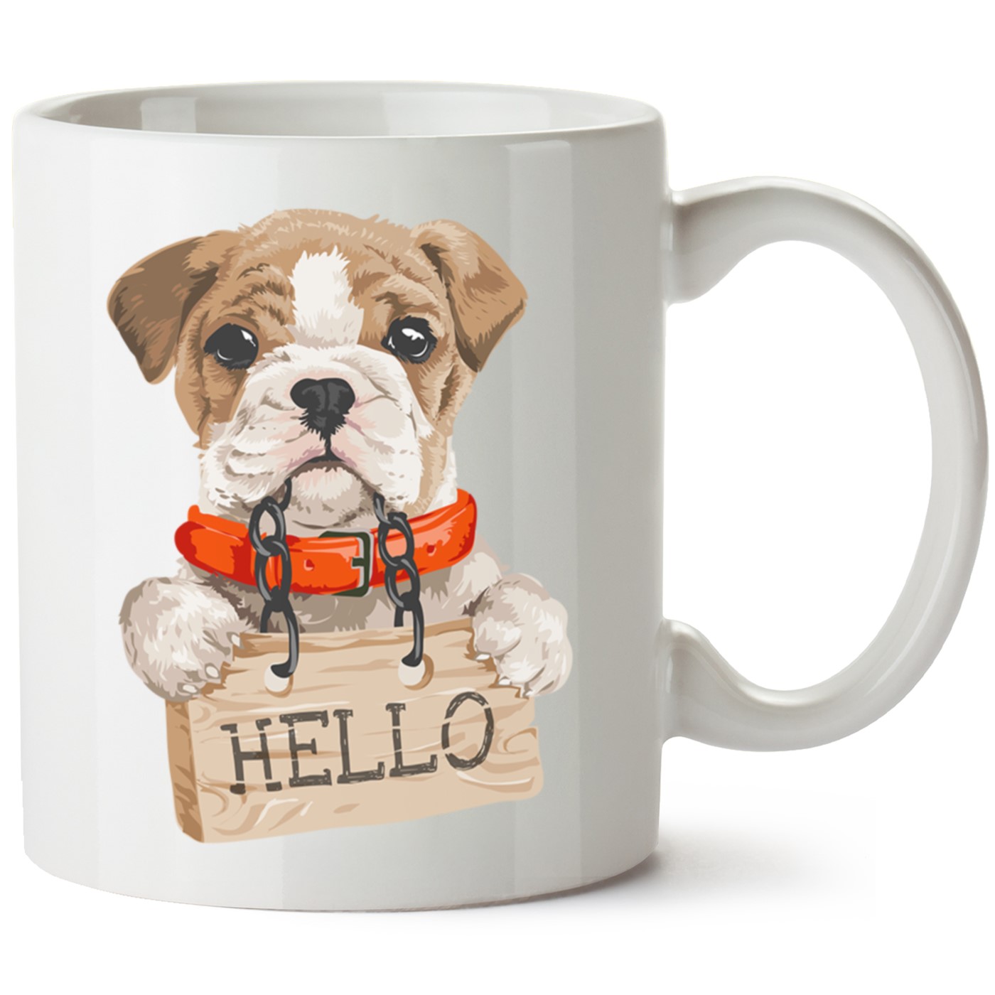 Köpek Baskılı Porselen Kupa Bardak