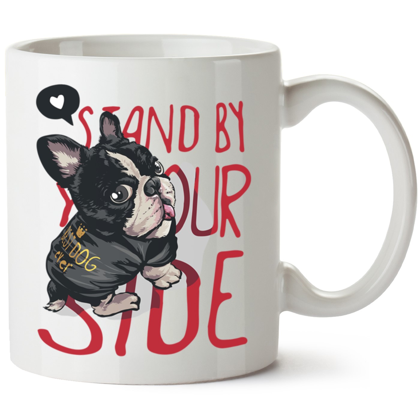 Köpek Baskılı Porselen Kupa Bardak