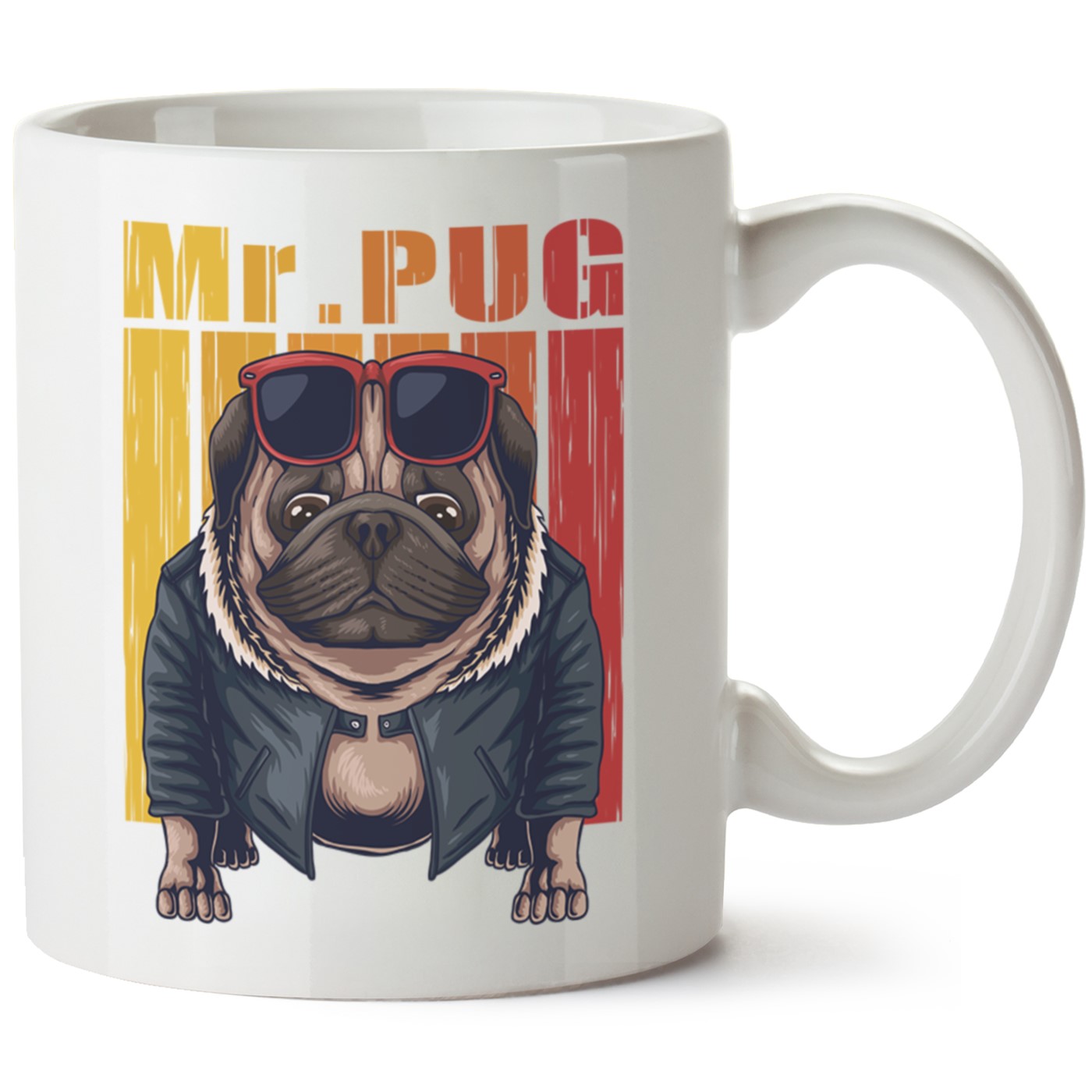 Köpek Baskılı Porselen Kupa Bardak