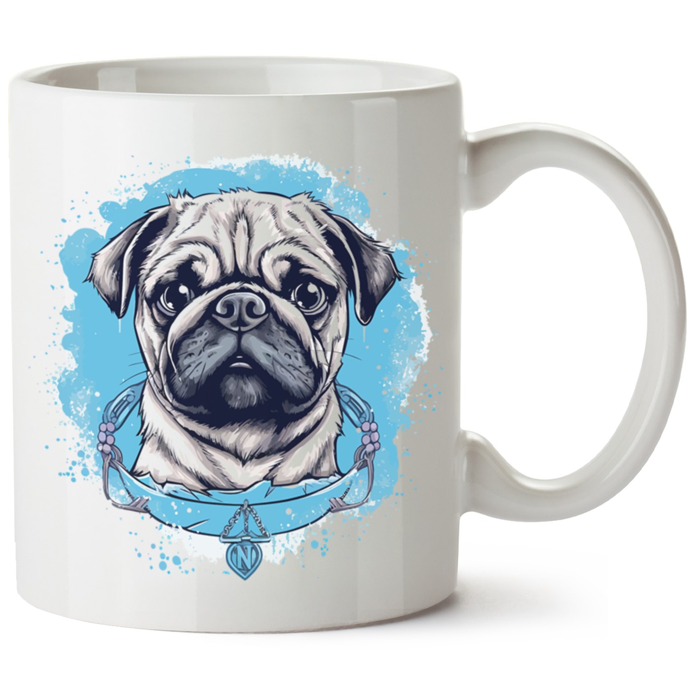 Köpek Baskılı Porselen Kupa Bardak