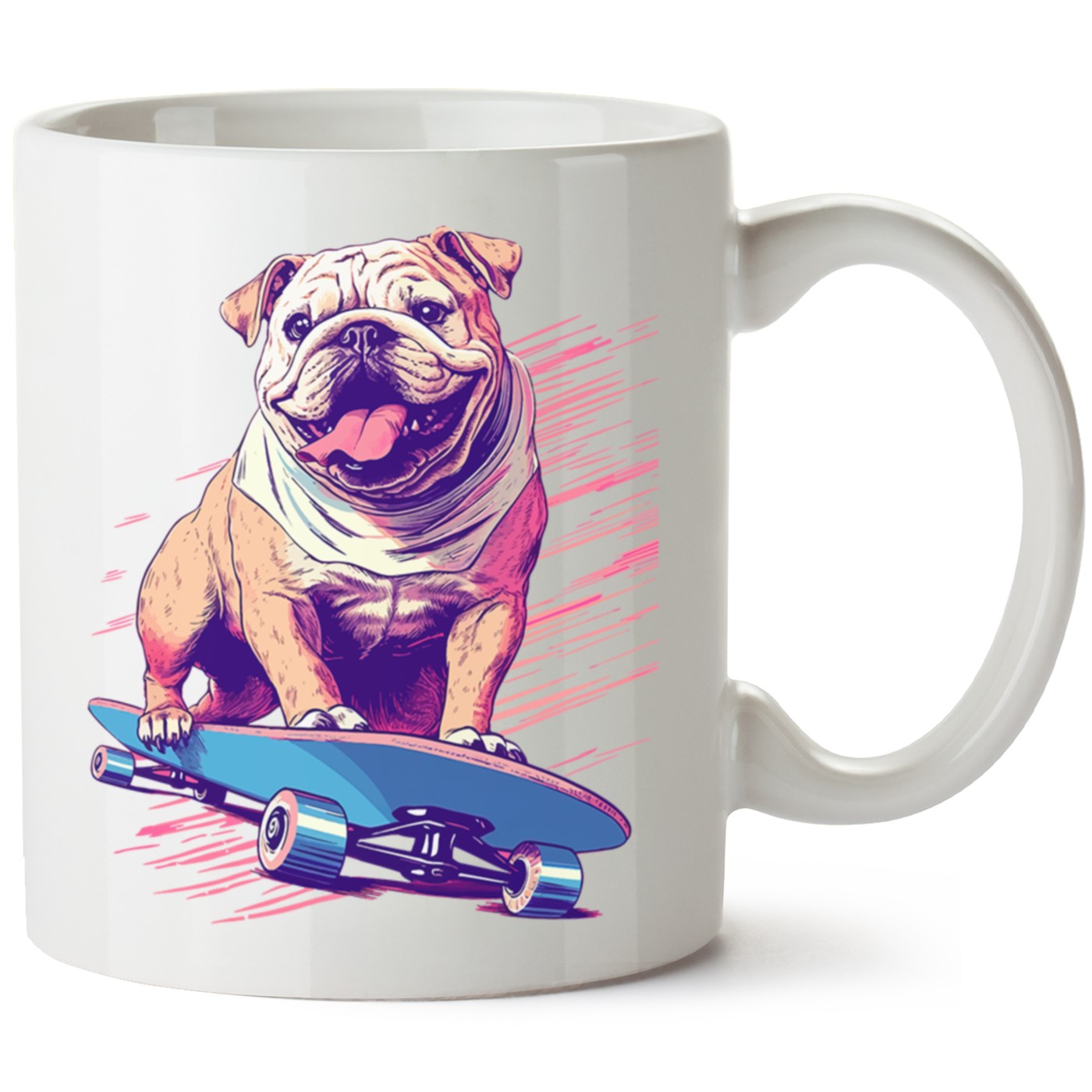 Köpek Baskılı Porselen Kupa Bardak