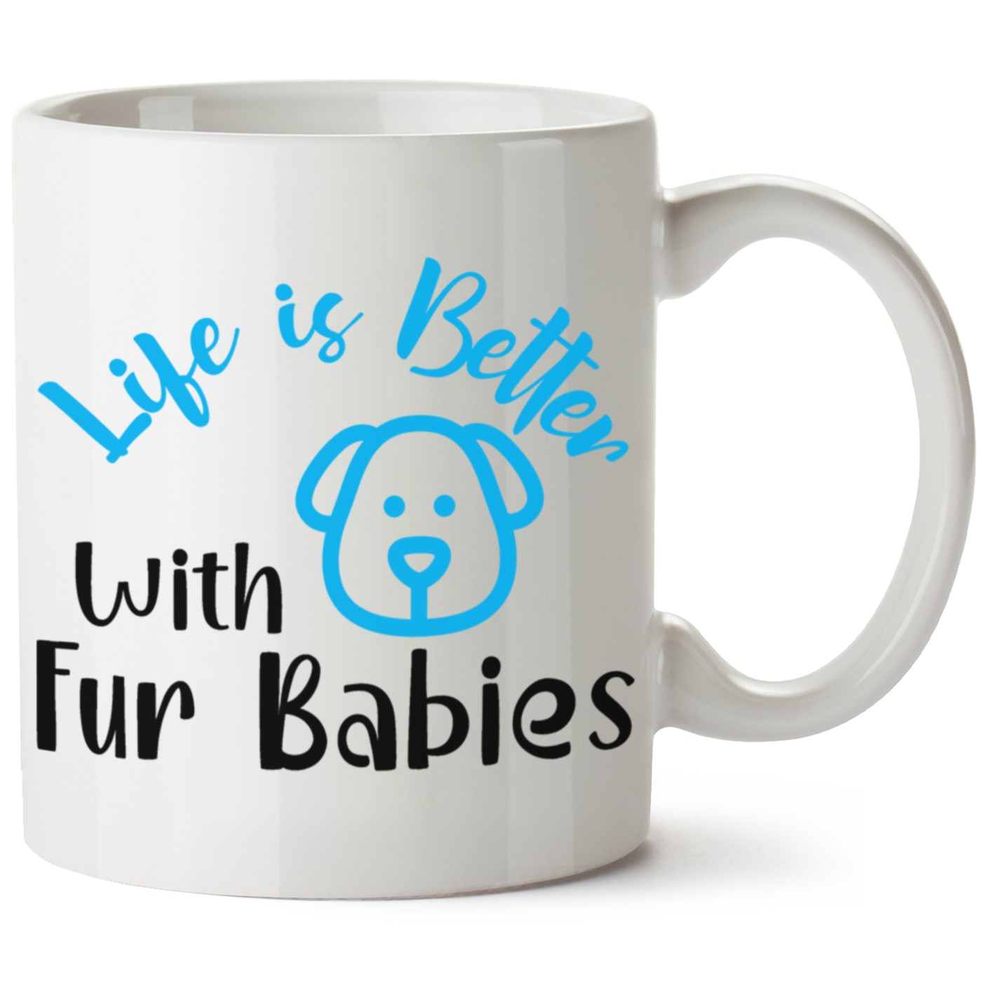 Köpek Baskılı Porselen Kupa Bardak