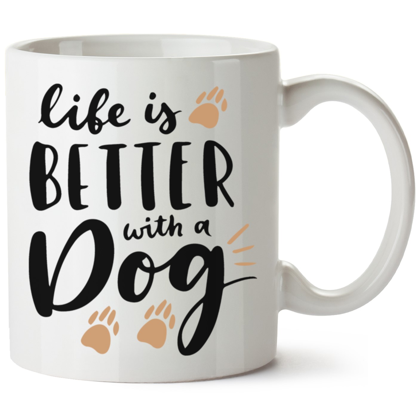 Köpek Baskılı Porselen Kupa Bardak