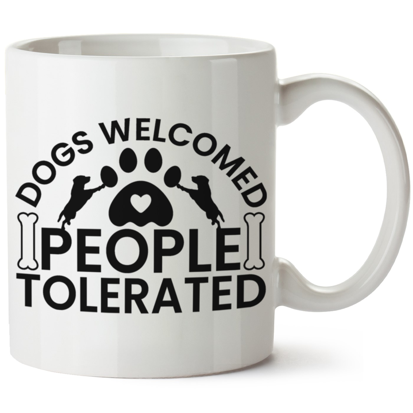 Köpek Baskılı Porselen Kupa Bardak