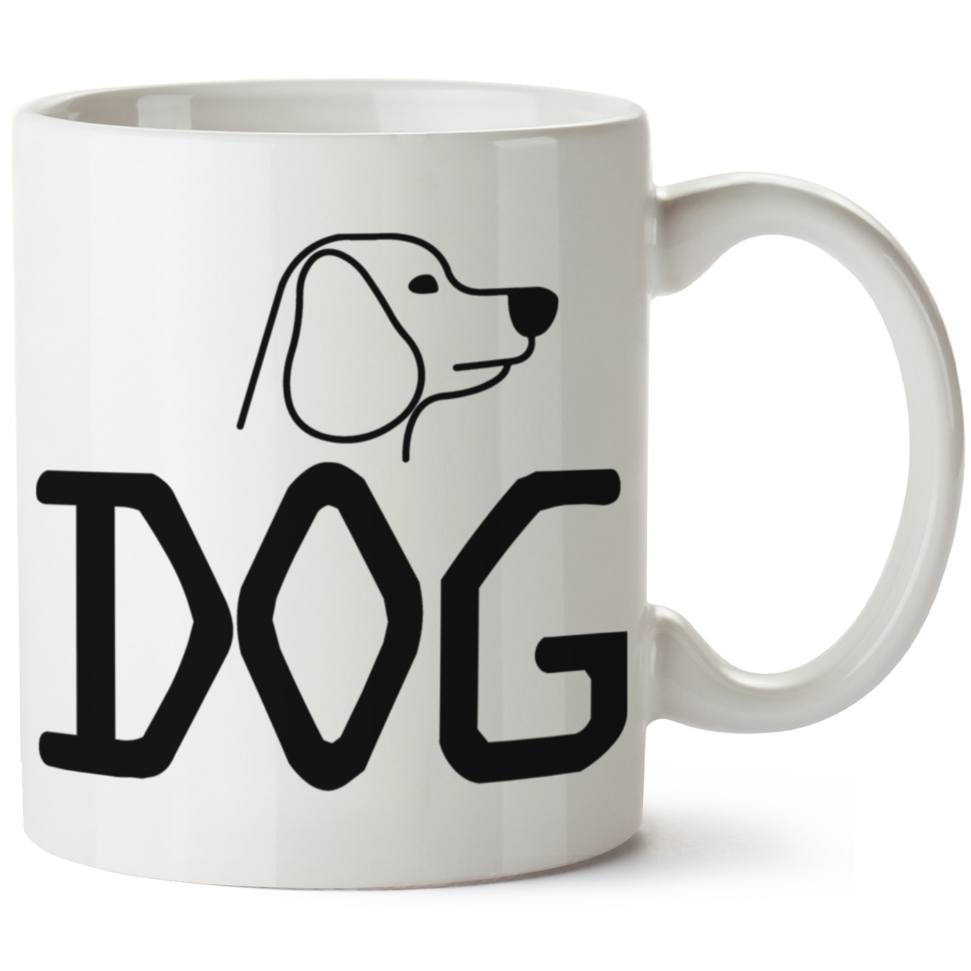 Köpek Baskılı Porselen Kupa Bardak