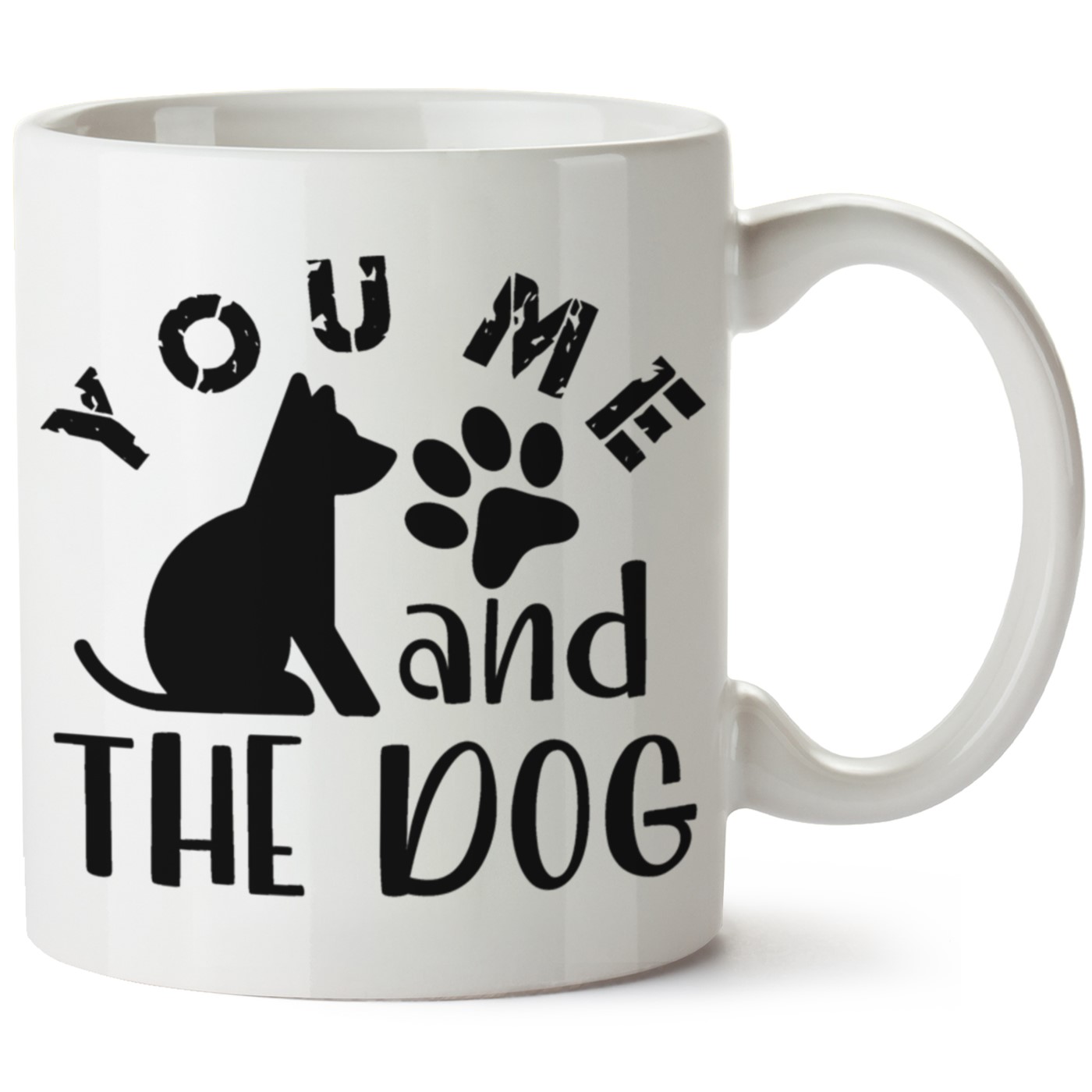 Köpek Baskılı Porselen Kupa Bardak