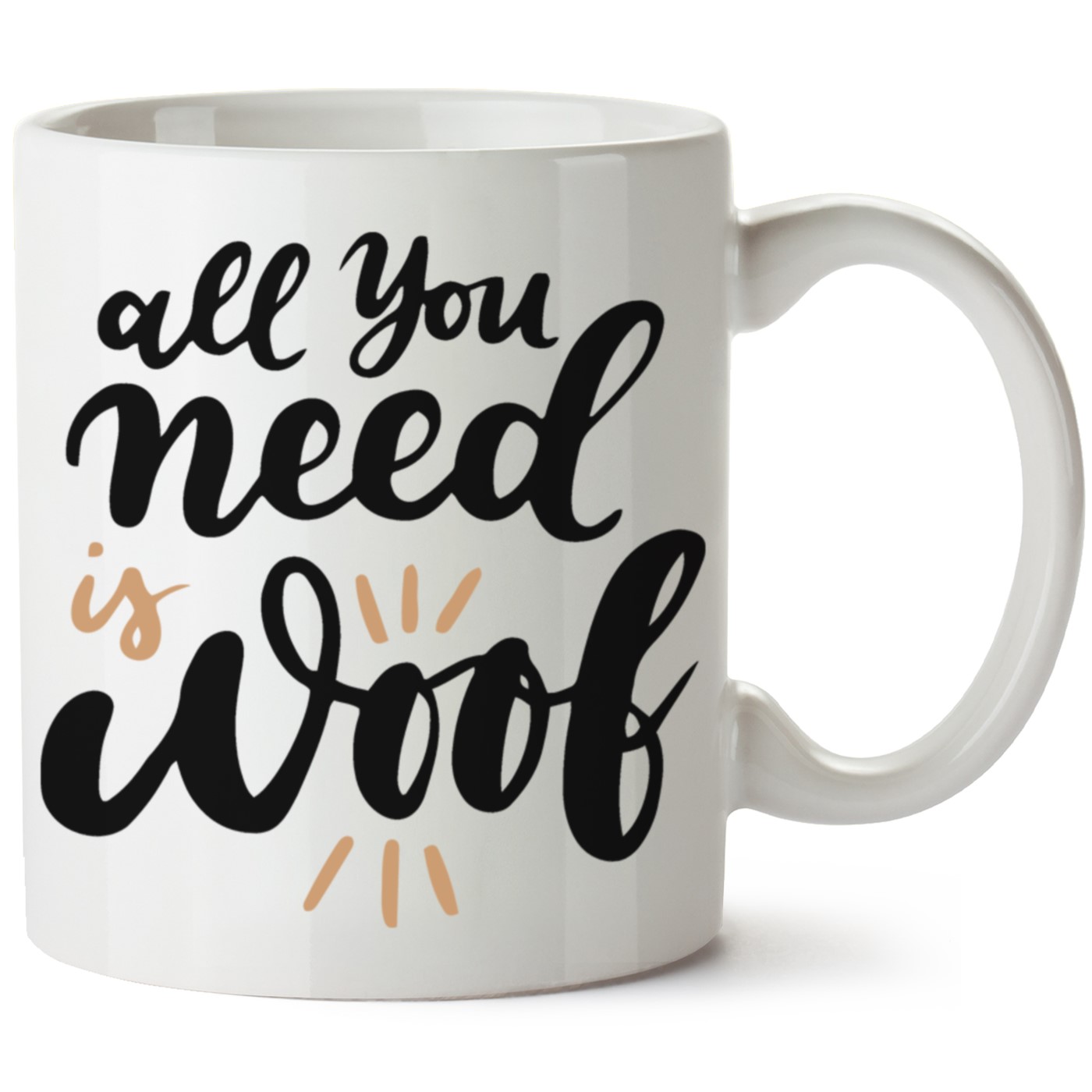 Köpek Baskılı Porselen Kupa Bardak