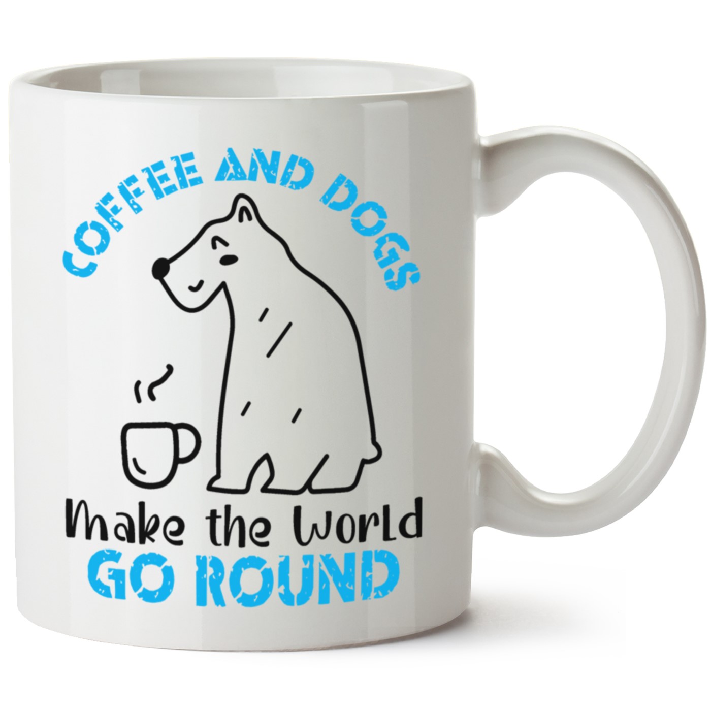 Köpek Baskılı Porselen Kupa Bardak