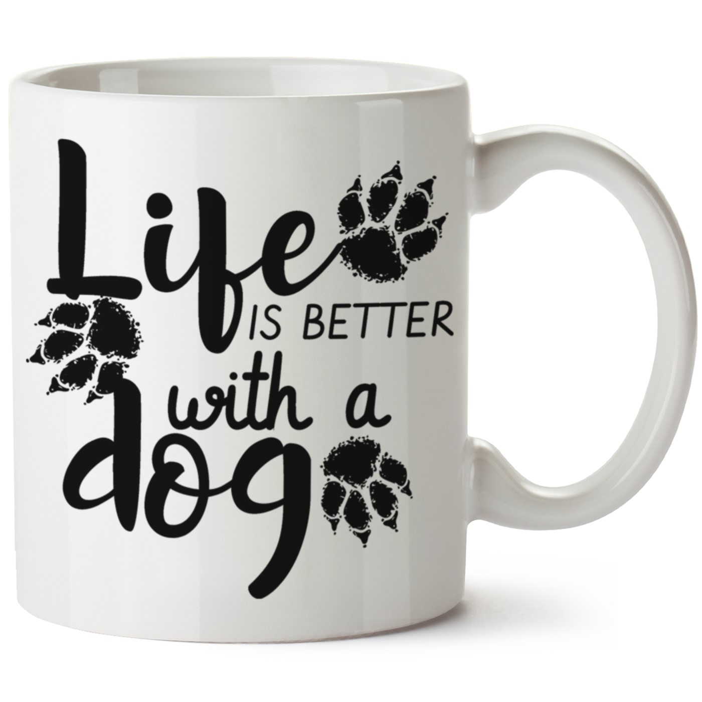 Köpek Baskılı Porselen Kupa Bardak