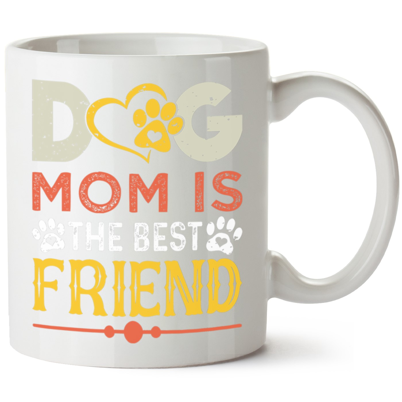 Köpek Baskılı Porselen Kupa Bardak