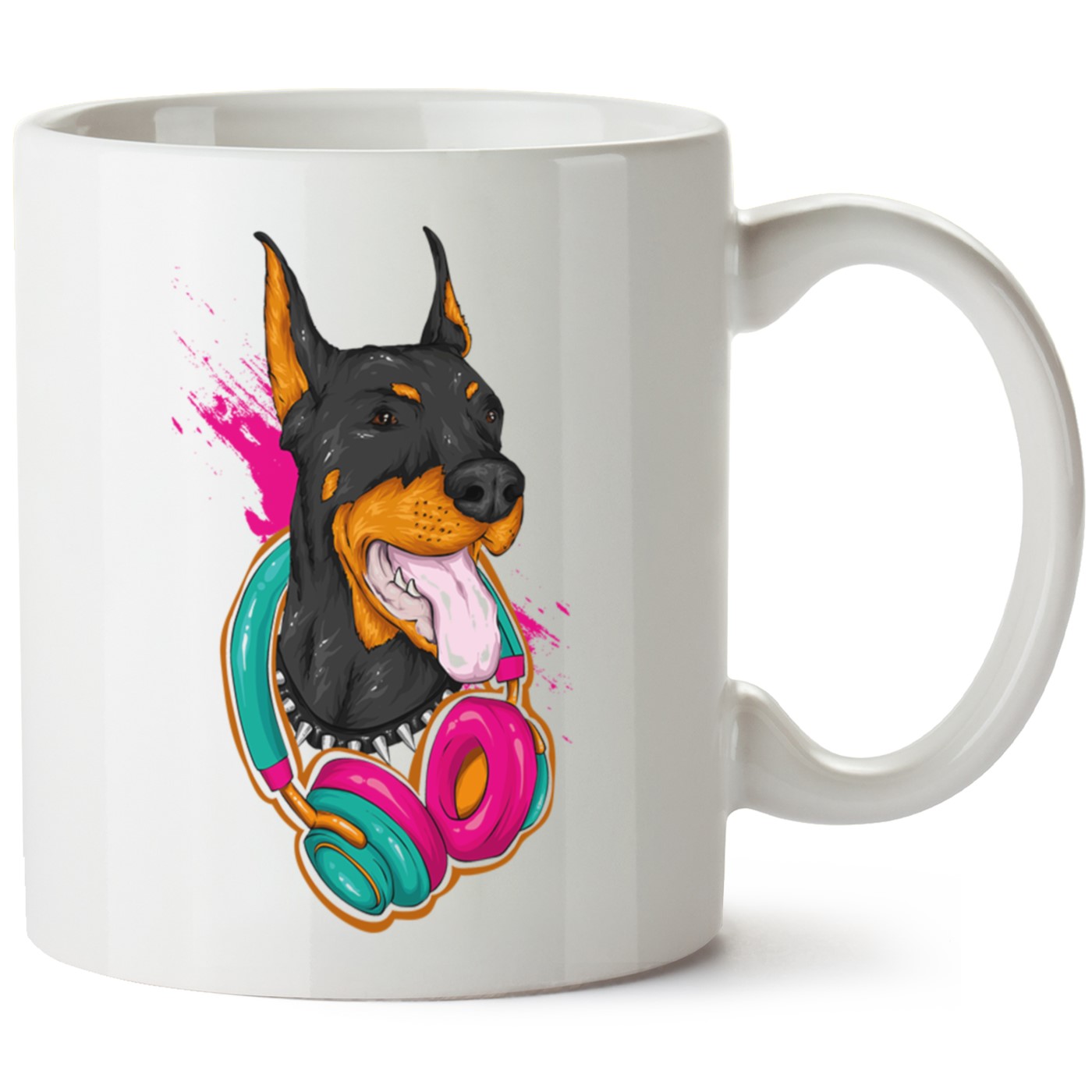 Köpek Baskılı Porselen Kupa Bardak