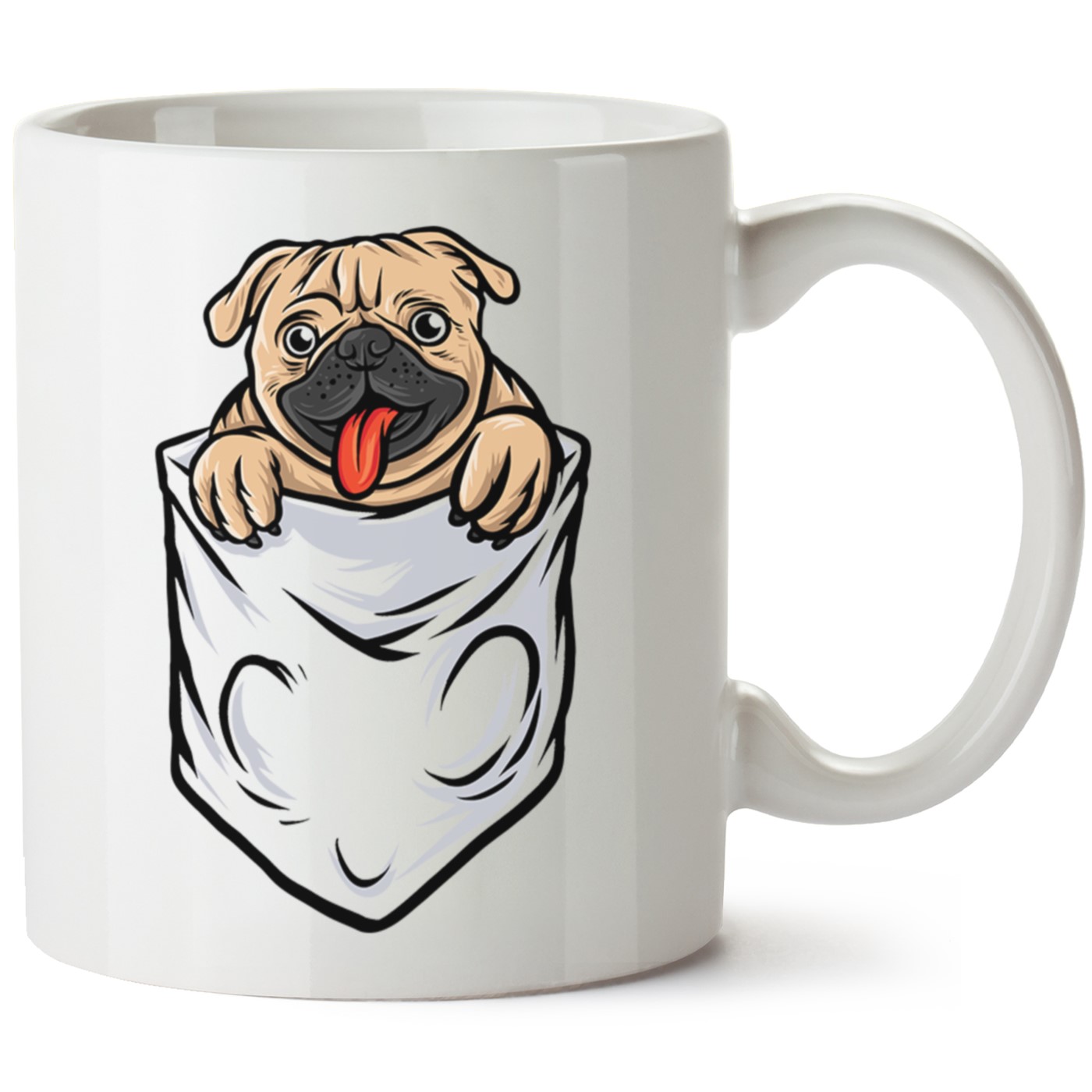 Köpek Baskılı Porselen Kupa Bardak