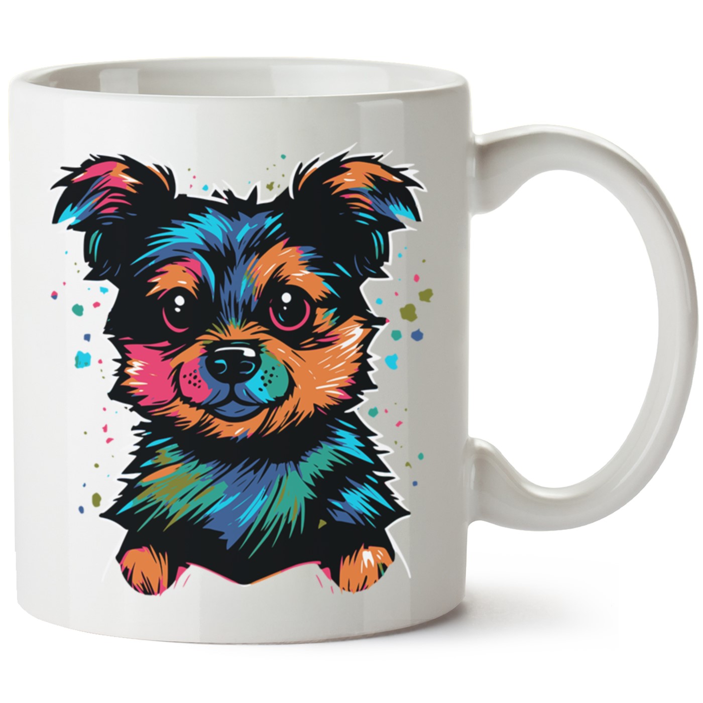 Köpek Baskılı Porselen Kupa Bardak