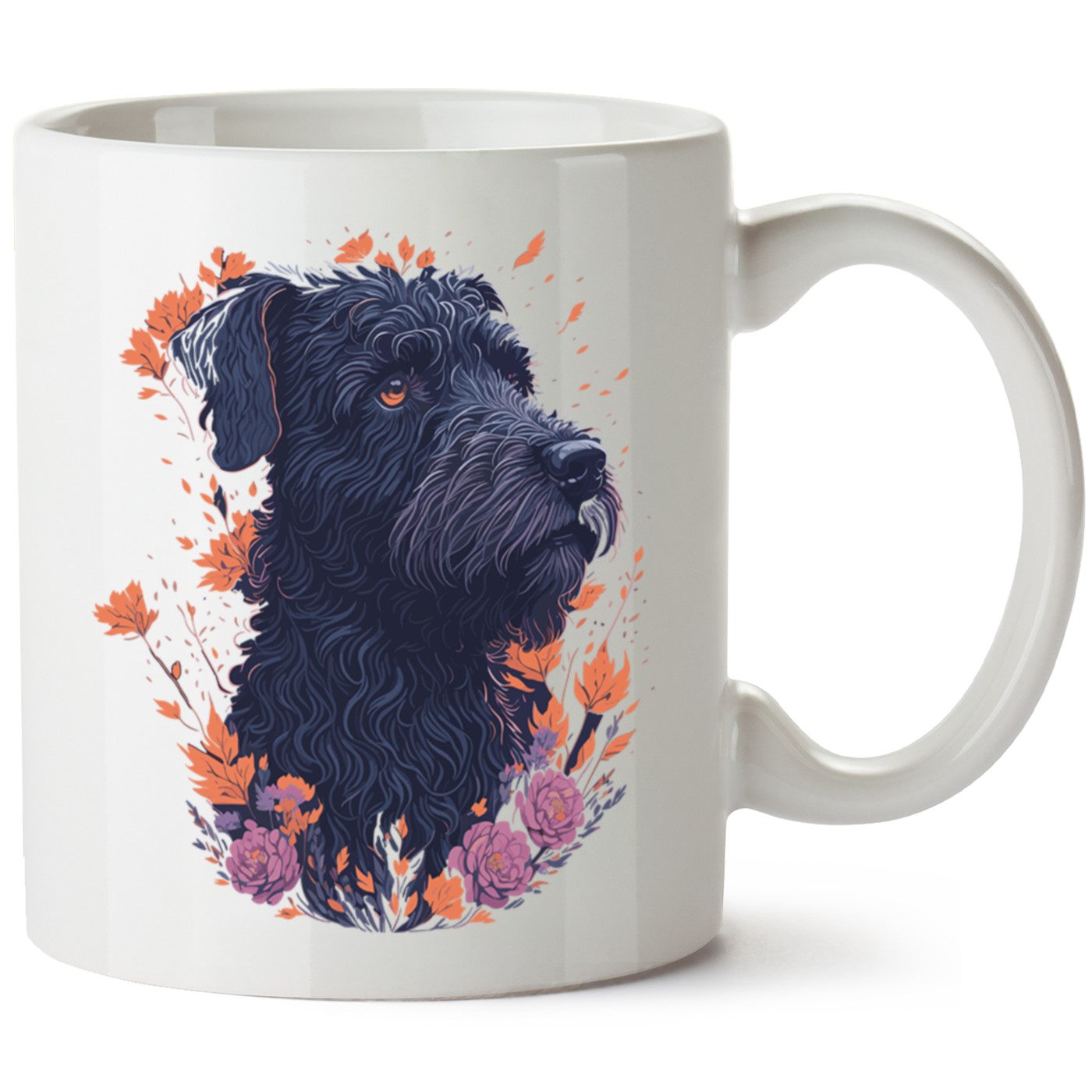 Köpek Baskılı Porselen Kupa Bardak