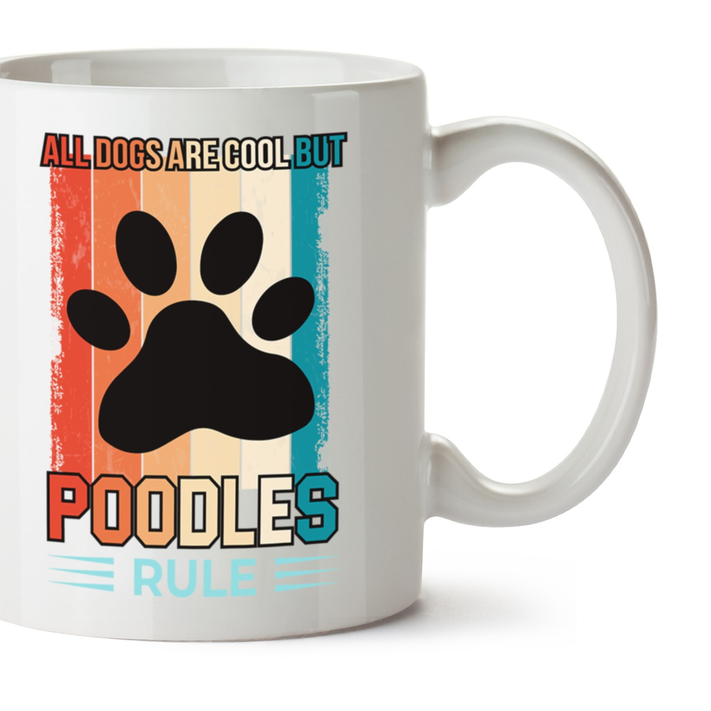 Köpek Baskılı Porselen Kupa Bardak