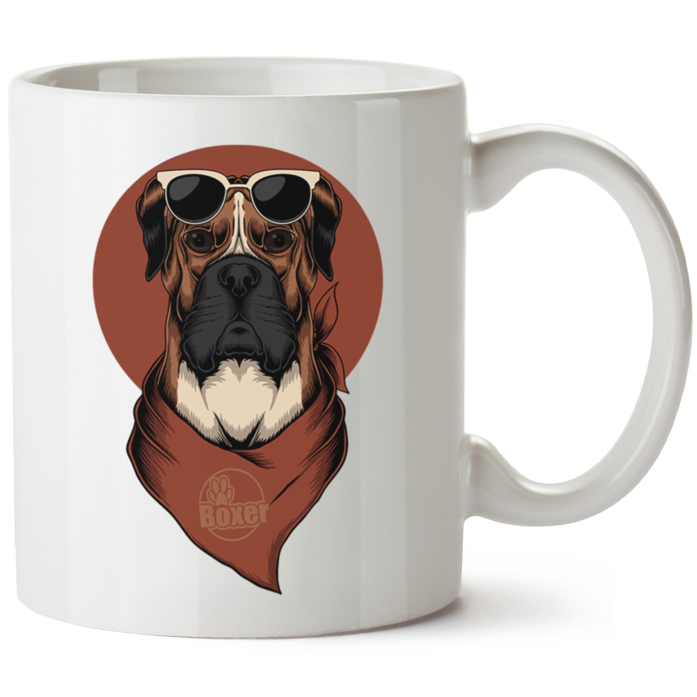 Köpek Baskılı Porselen Kupa Bardak