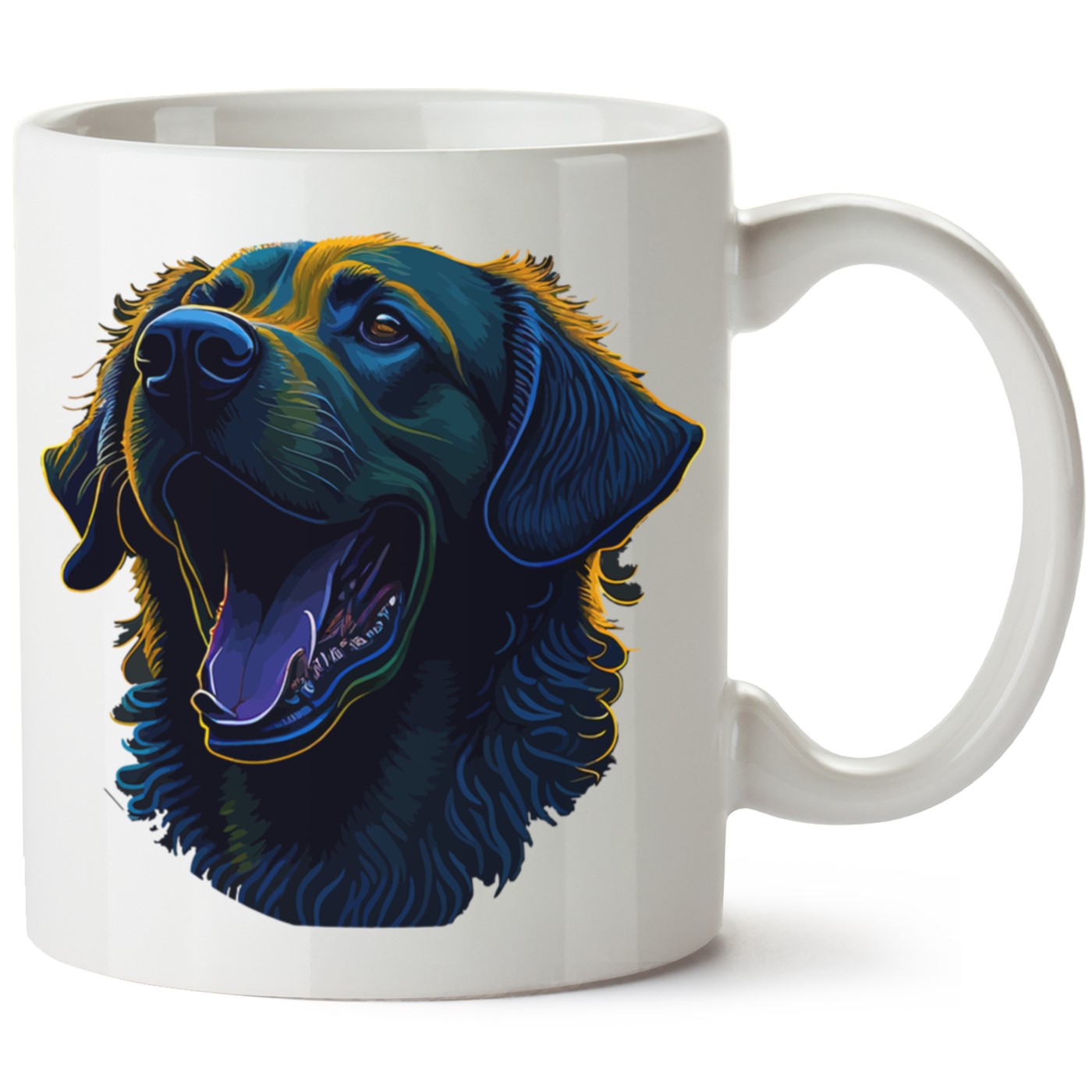 Köpek Baskılı Porselen Kupa Bardak