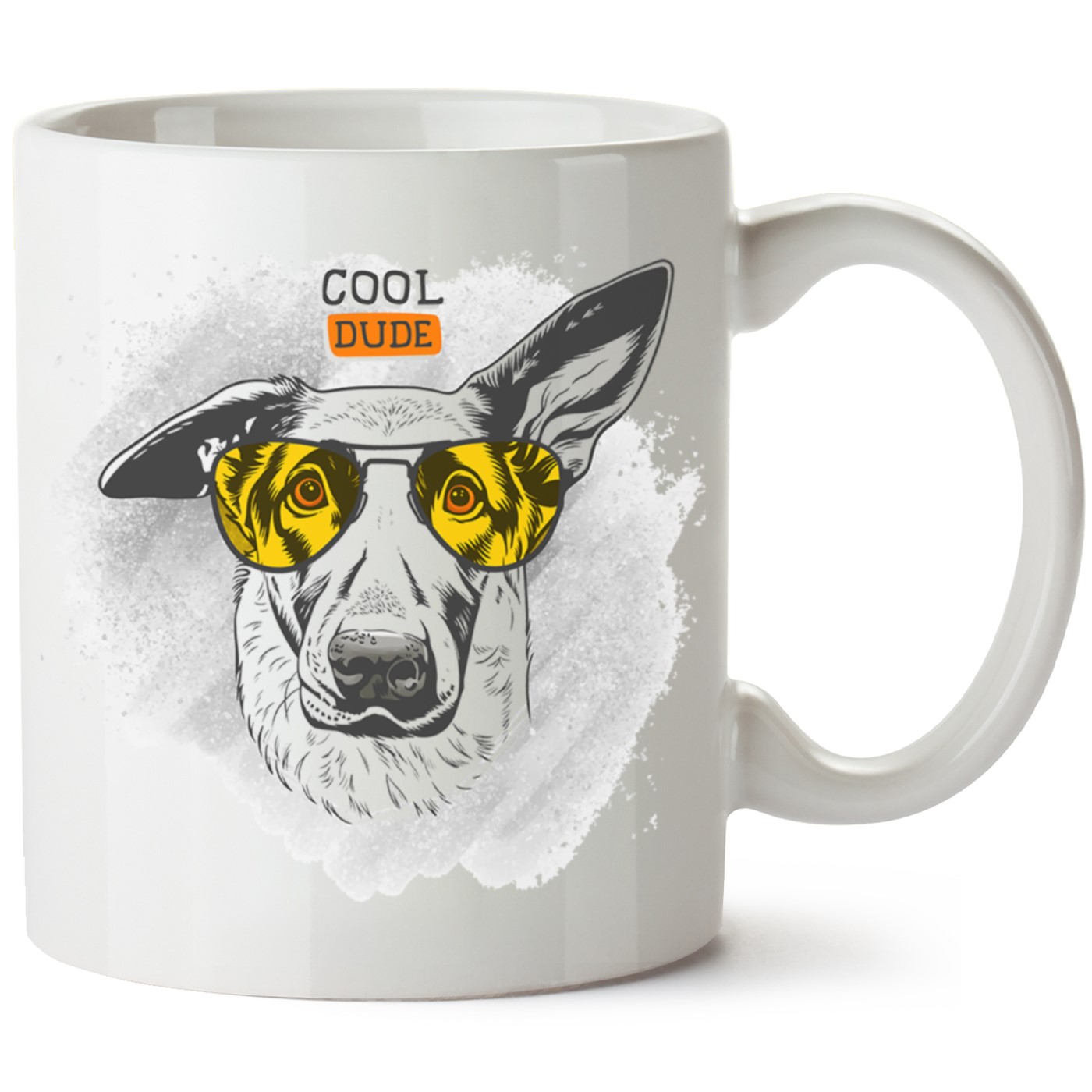 Köpek Baskılı Porselen Kupa Bardak