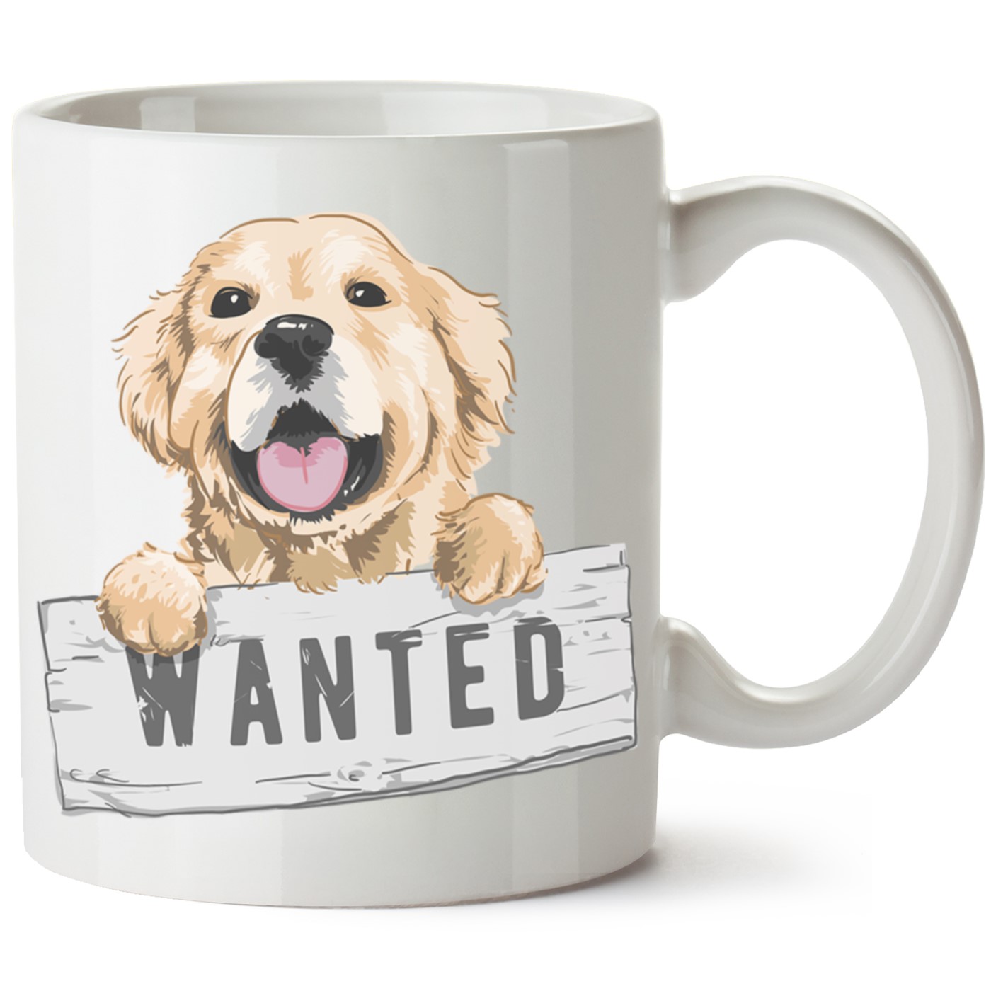 Köpek Baskılı Porselen Kupa Bardak