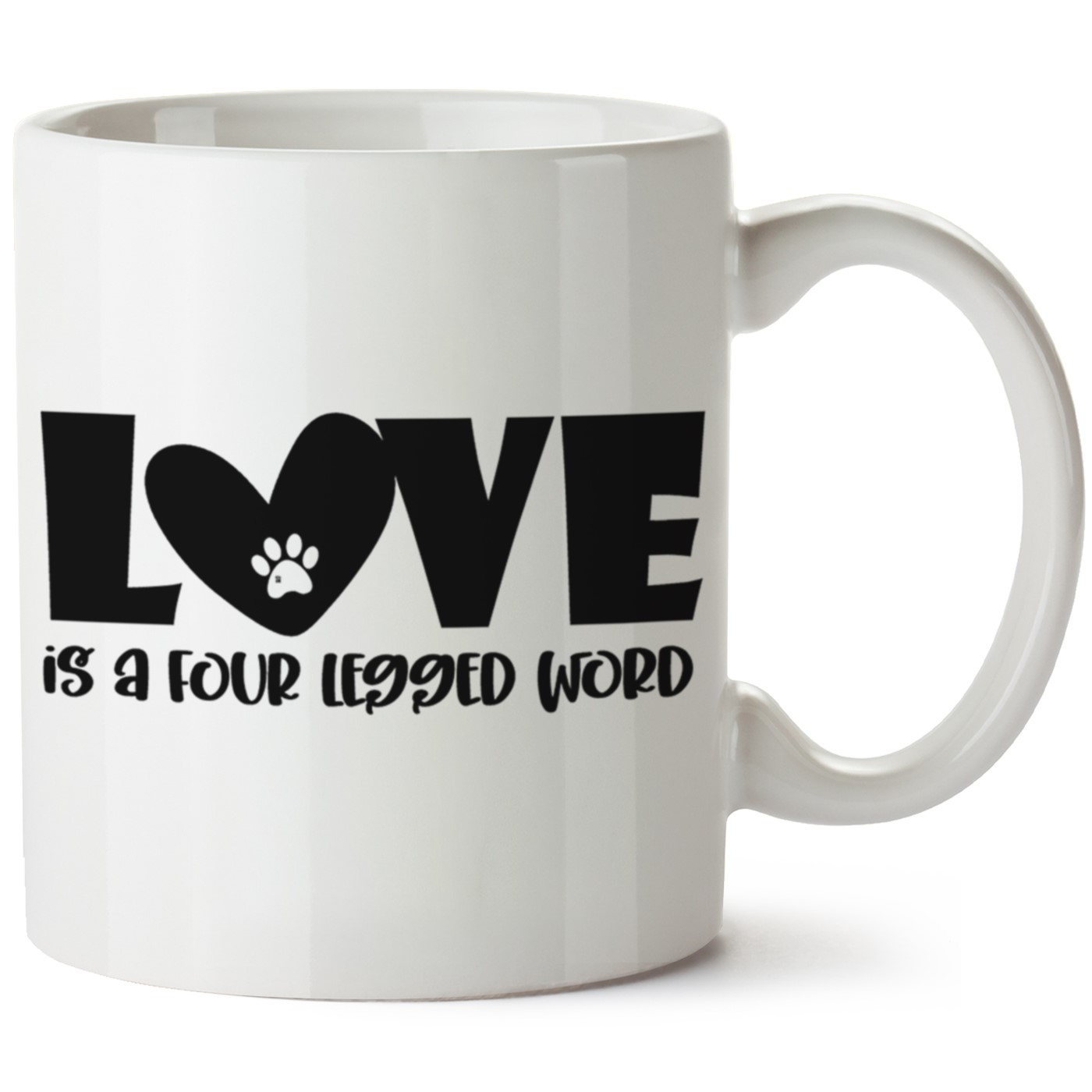 Köpek Baskılı Porselen Kupa Bardak