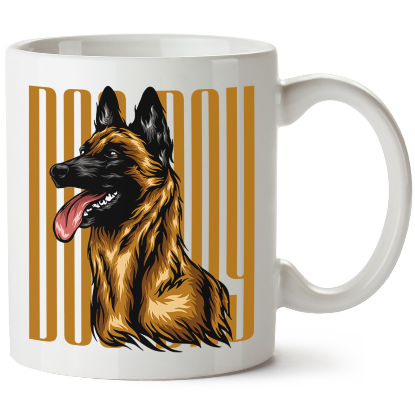 Köpek Baskılı Porselen Kupa Bardak