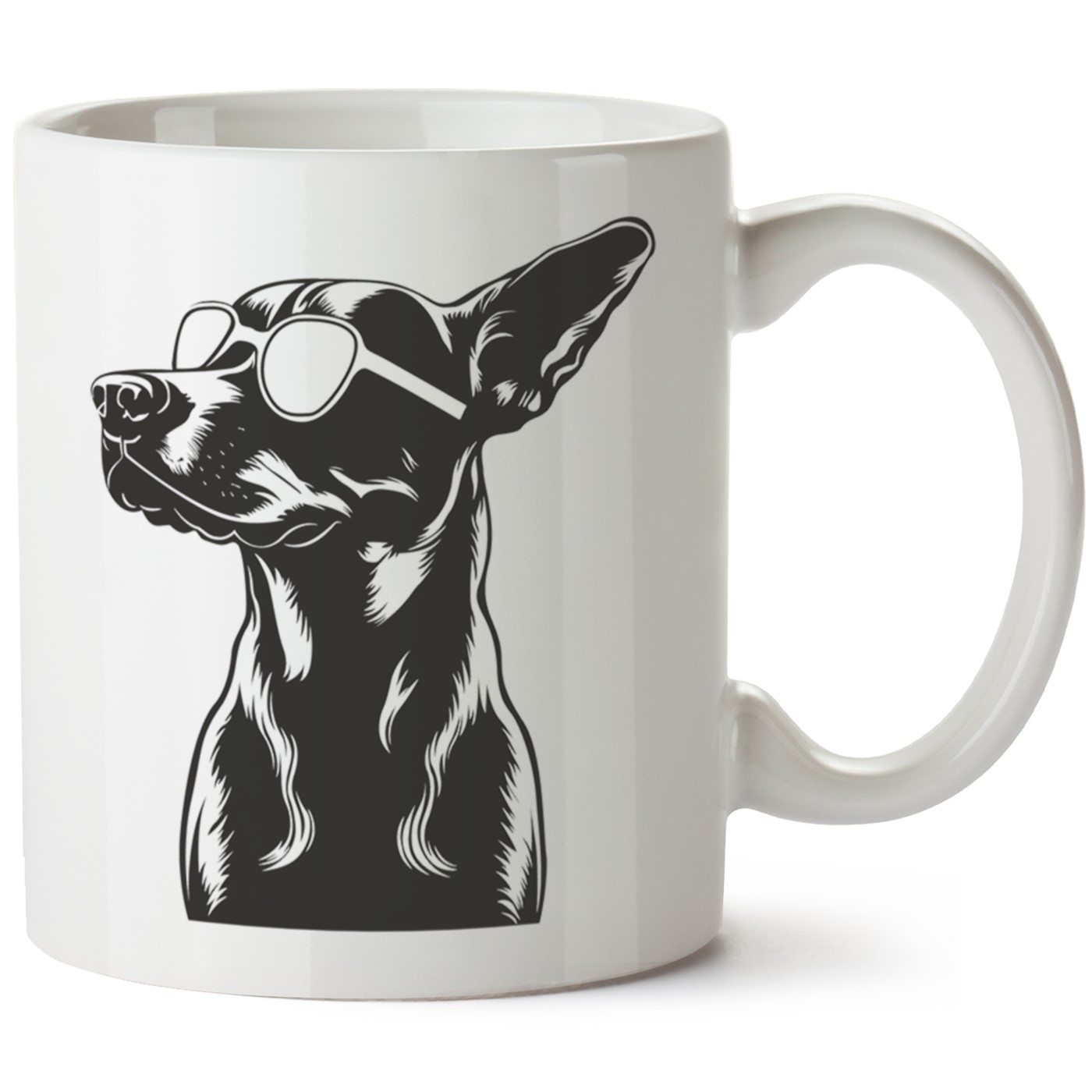 Köpek Baskılı Porselen Kupa Bardak