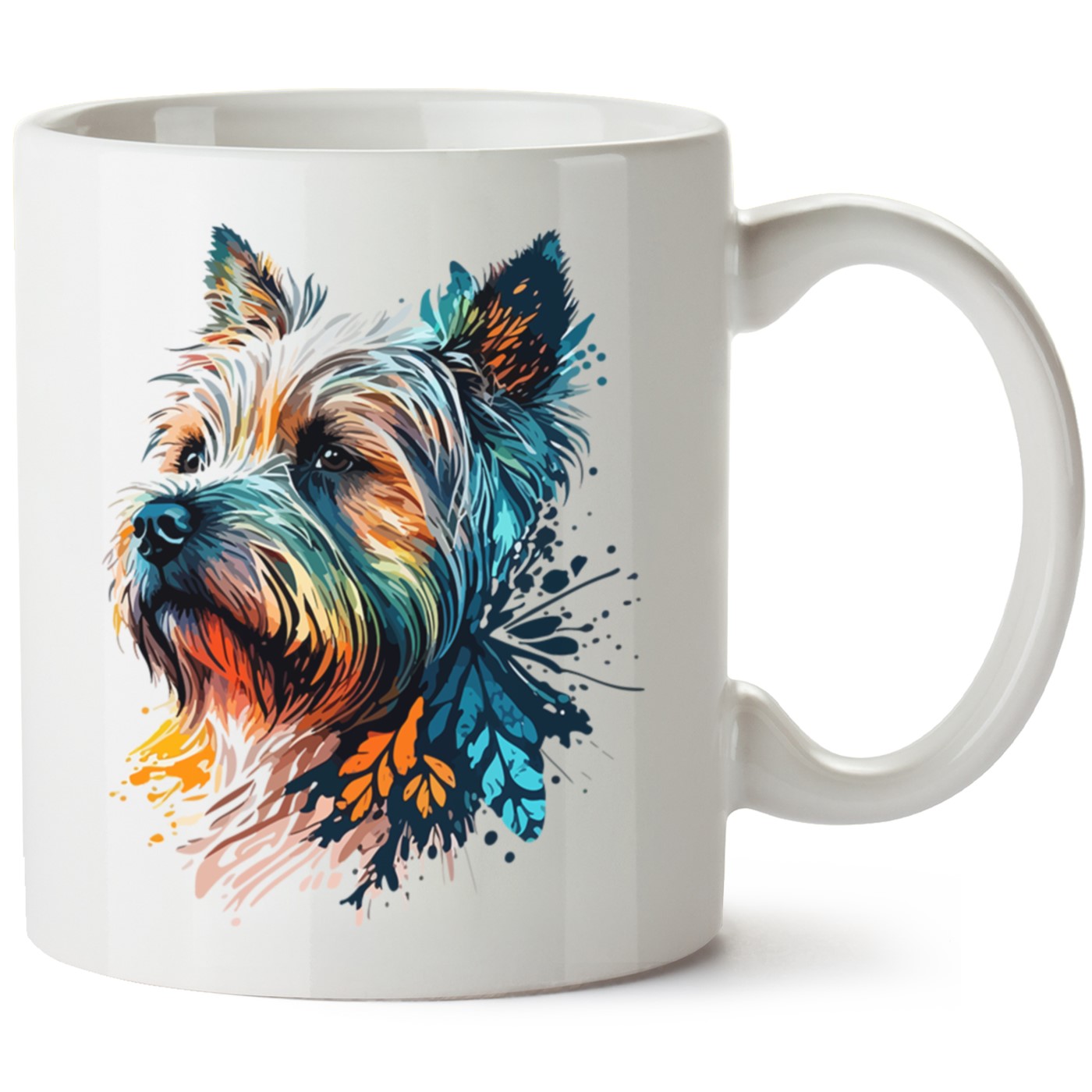 Köpek Baskılı Porselen Kupa Bardak