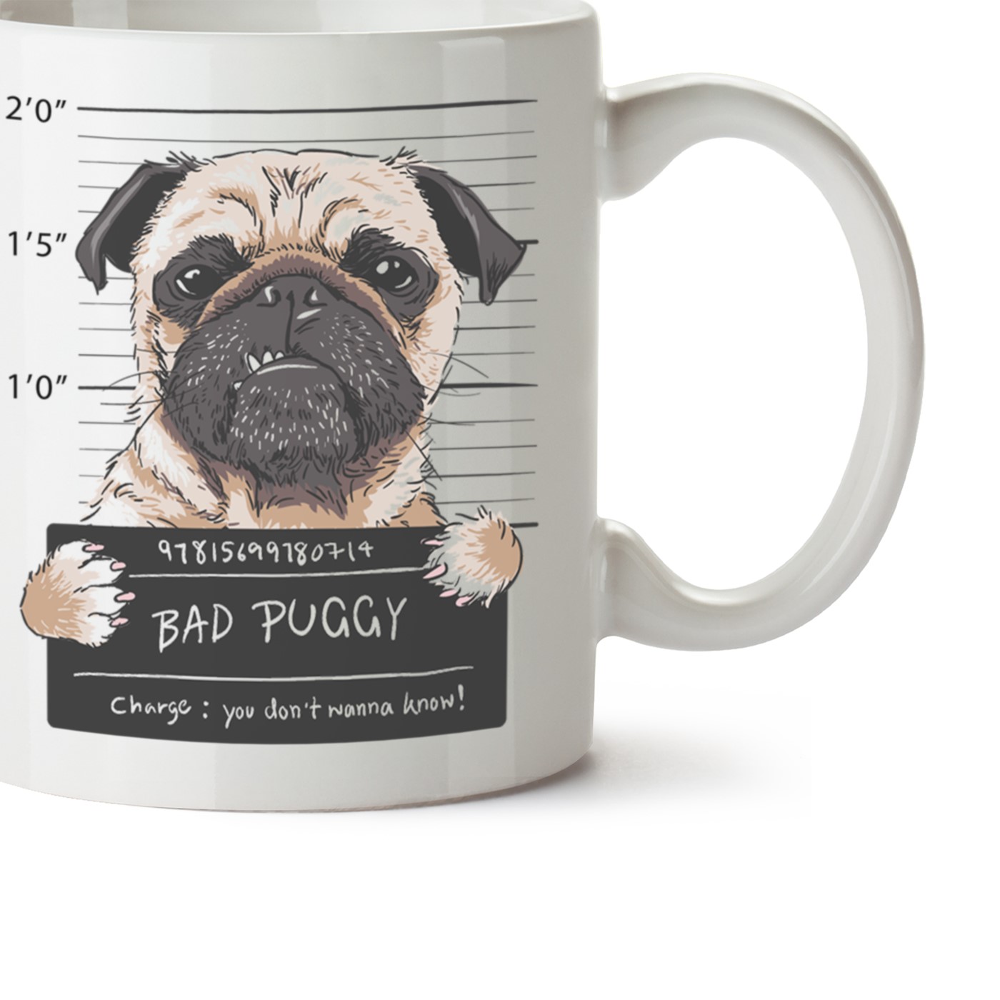 Köpek Baskılı Porselen Kupa Bardak