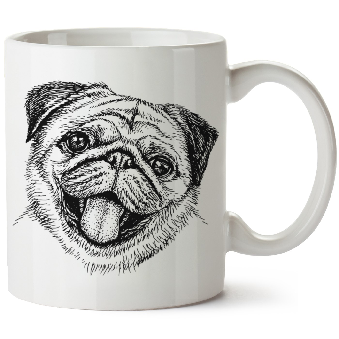 Köpek Baskılı Porselen Kupa Bardak