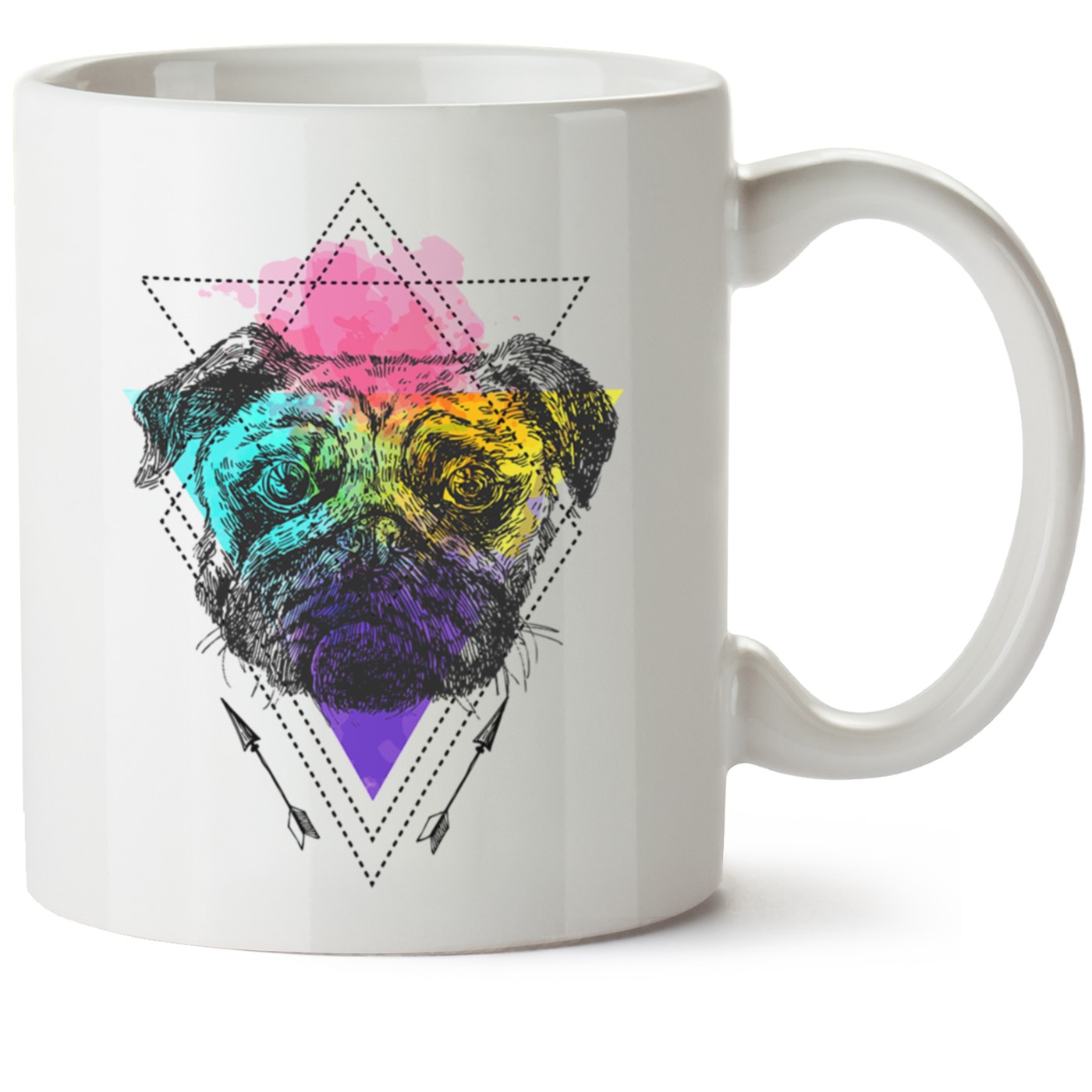 Köpek Baskılı Porselen Kupa Bardak