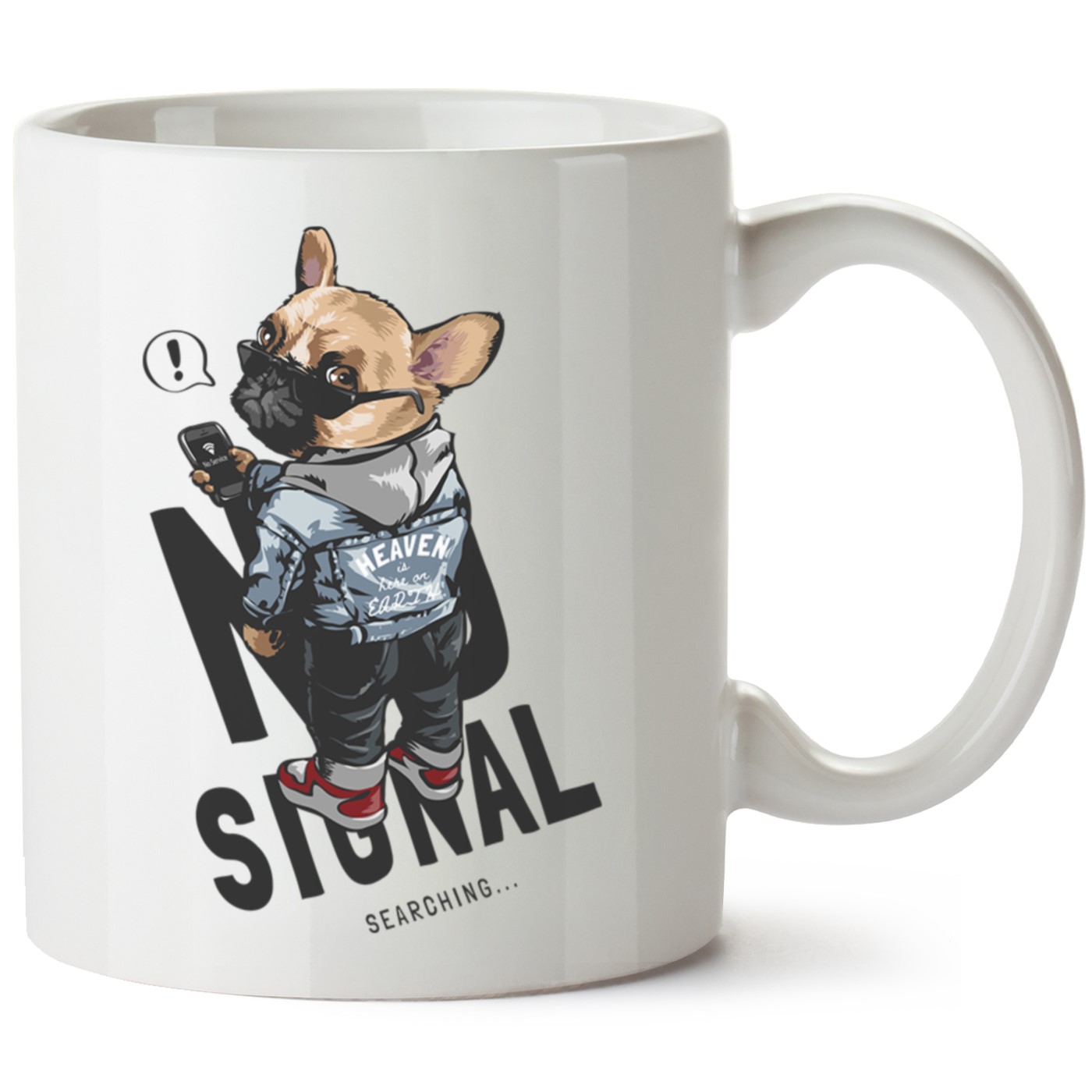 Köpek Baskılı Porselen Kupa Bardak