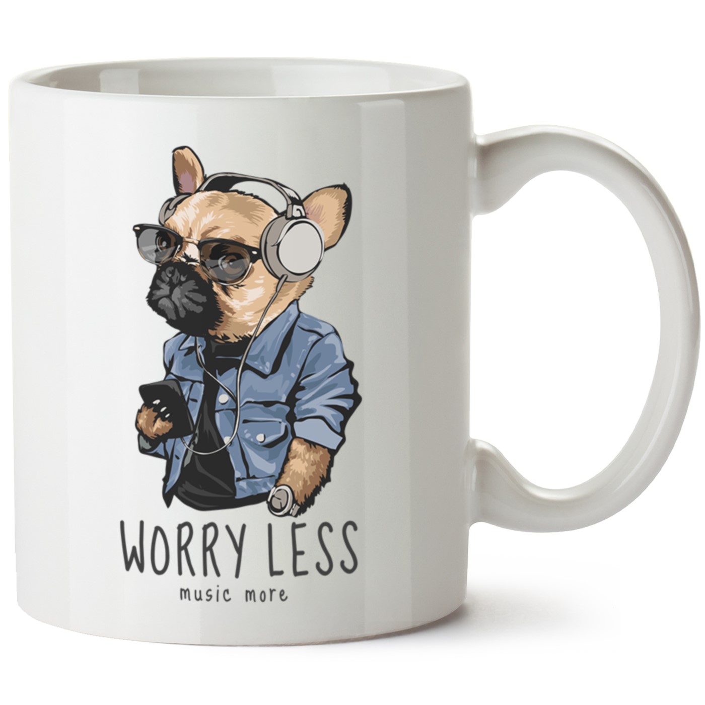 Köpek Baskılı Porselen Kupa Bardak