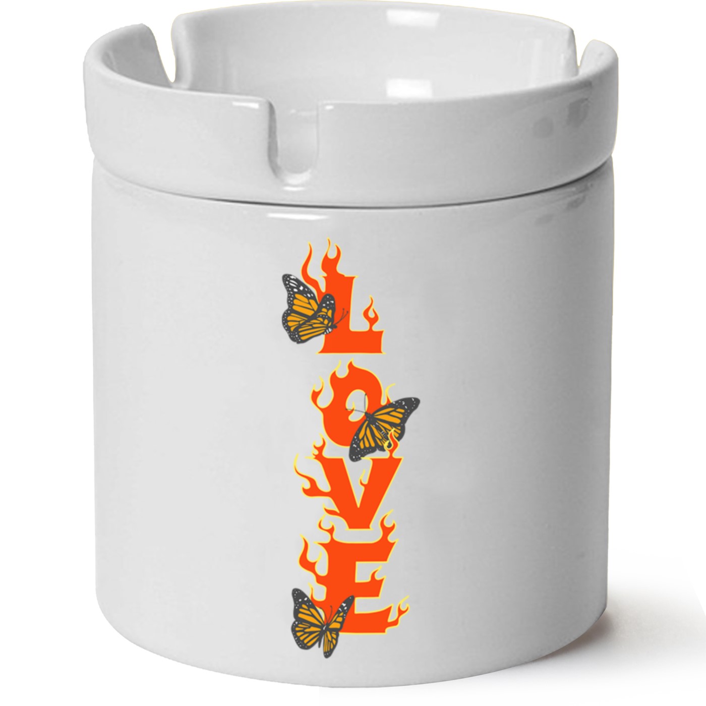 Love  Baskılı Porselen Küllük