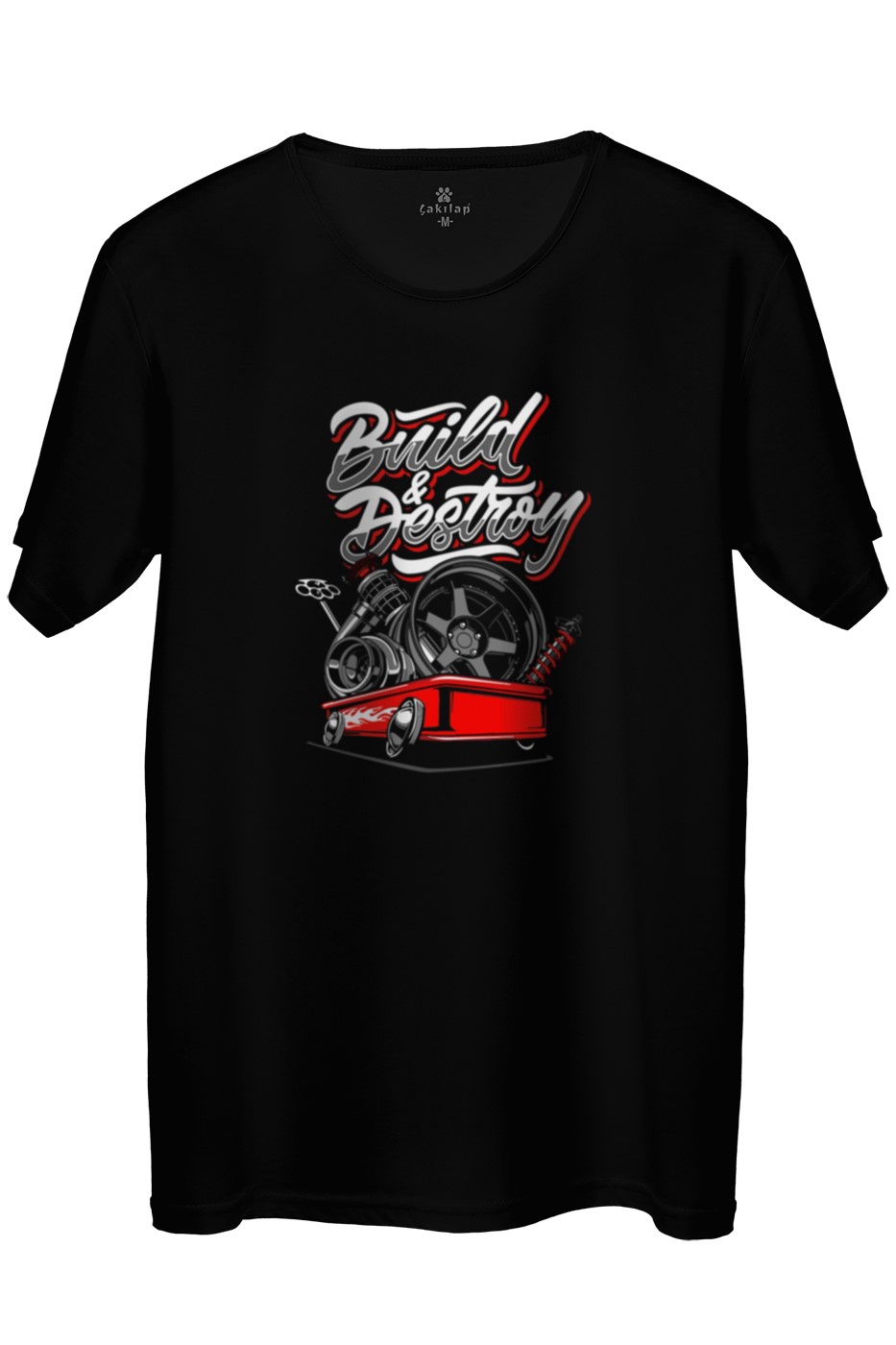 Modifiye Sepeti Baskılı Regular Tişört