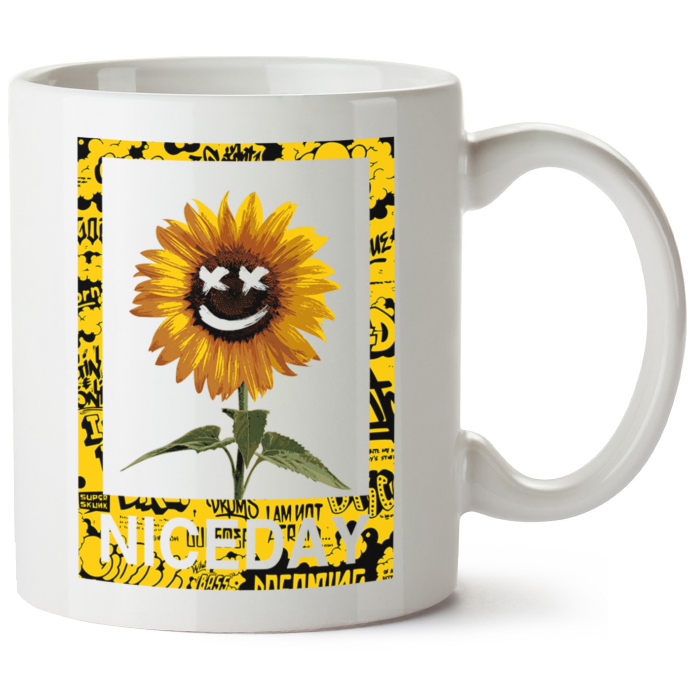 Nice Day Baskılı Porselen Kupa Bardak