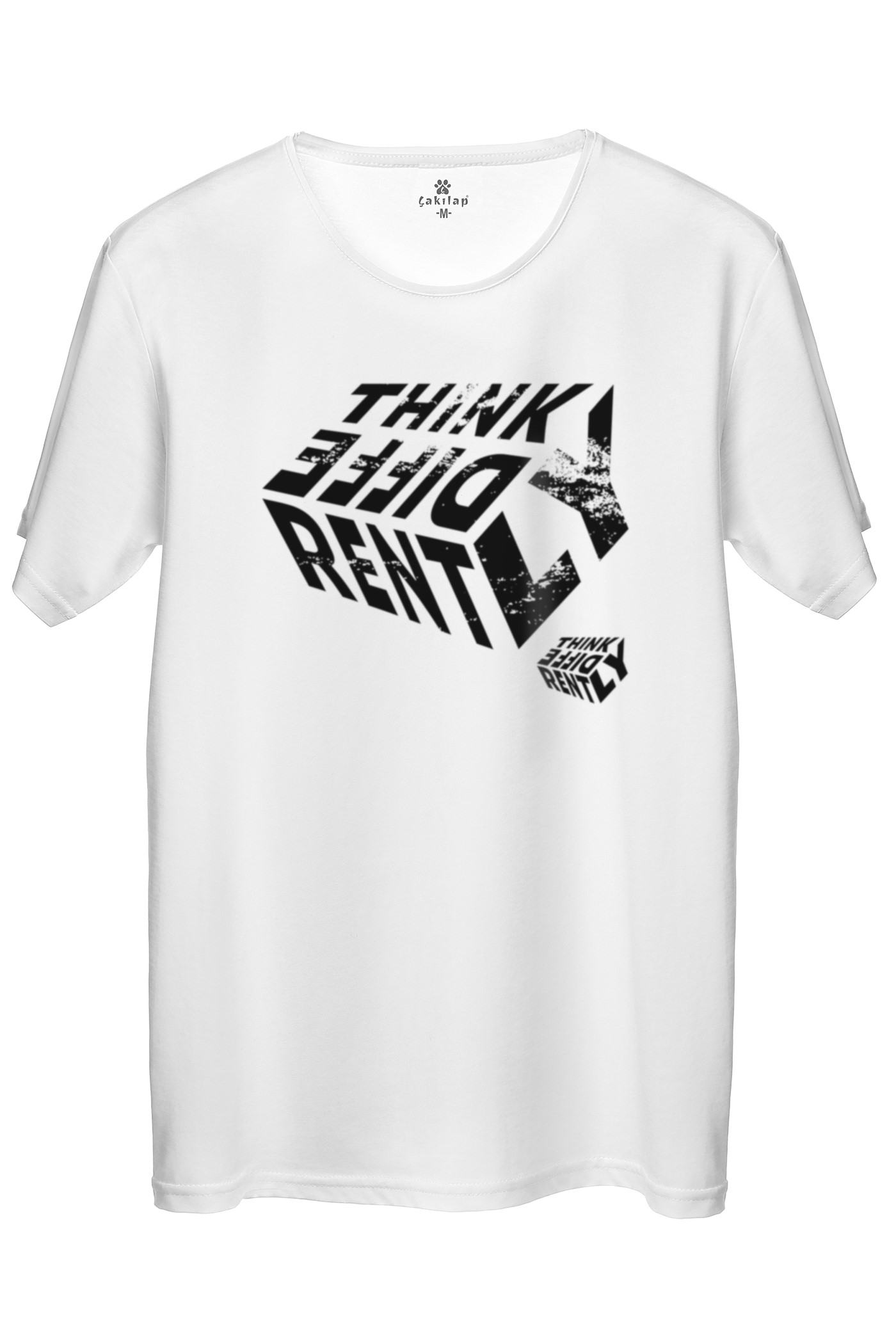 Think Diffe Rently  Baskılı Regular Tişört