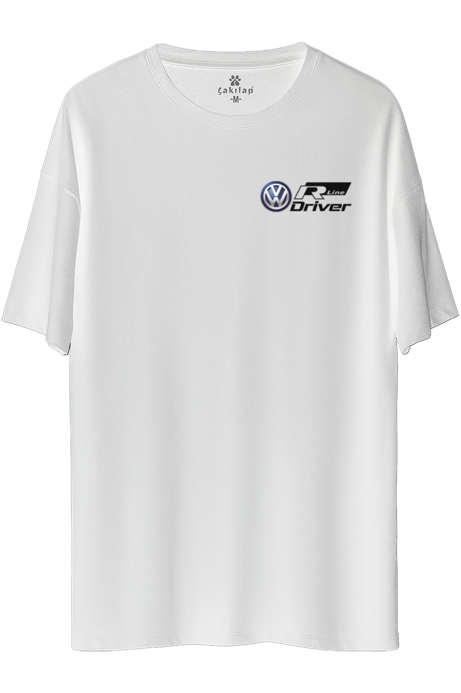 Vw R Line Driver Baskılı Oversize Tişört